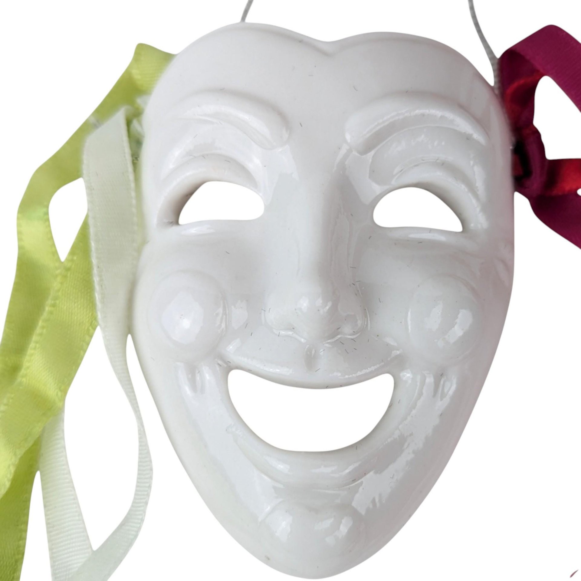 1984 Kurt Adler Santa's World Porcelain Mask Ornament