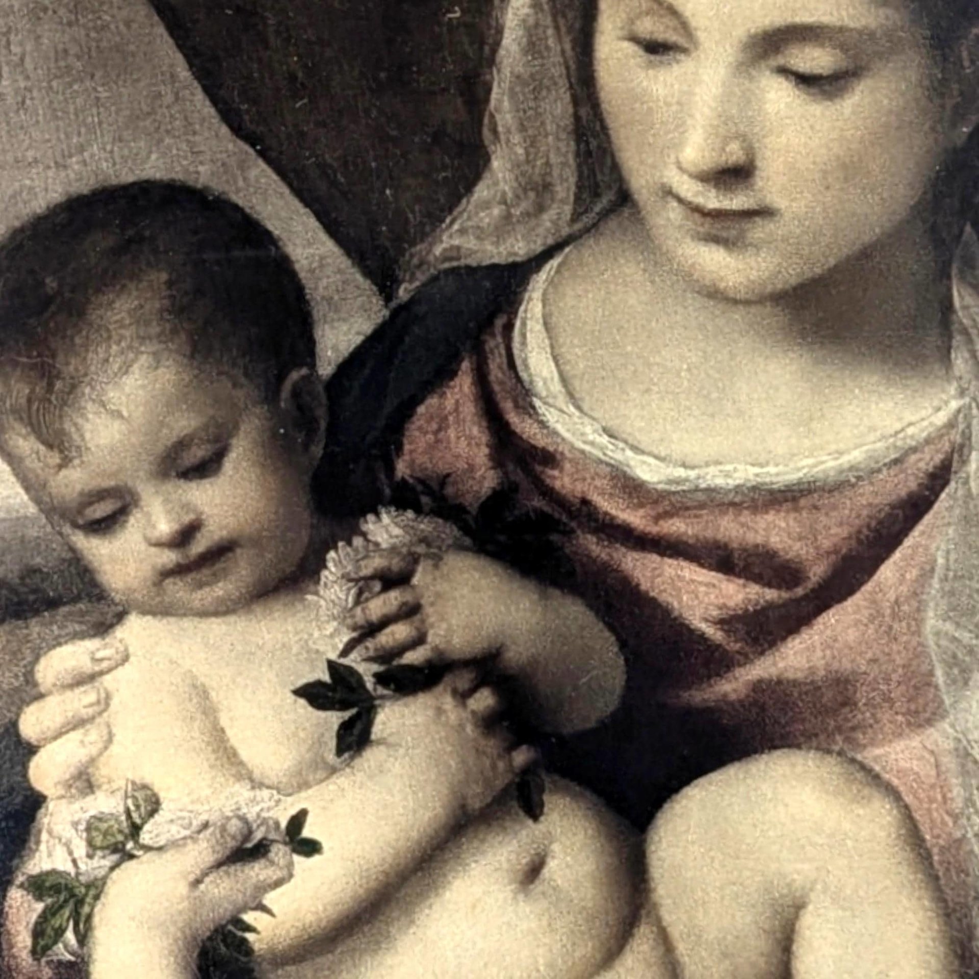 Vintage Titian Madonna del S. Antonio Framed Art Print