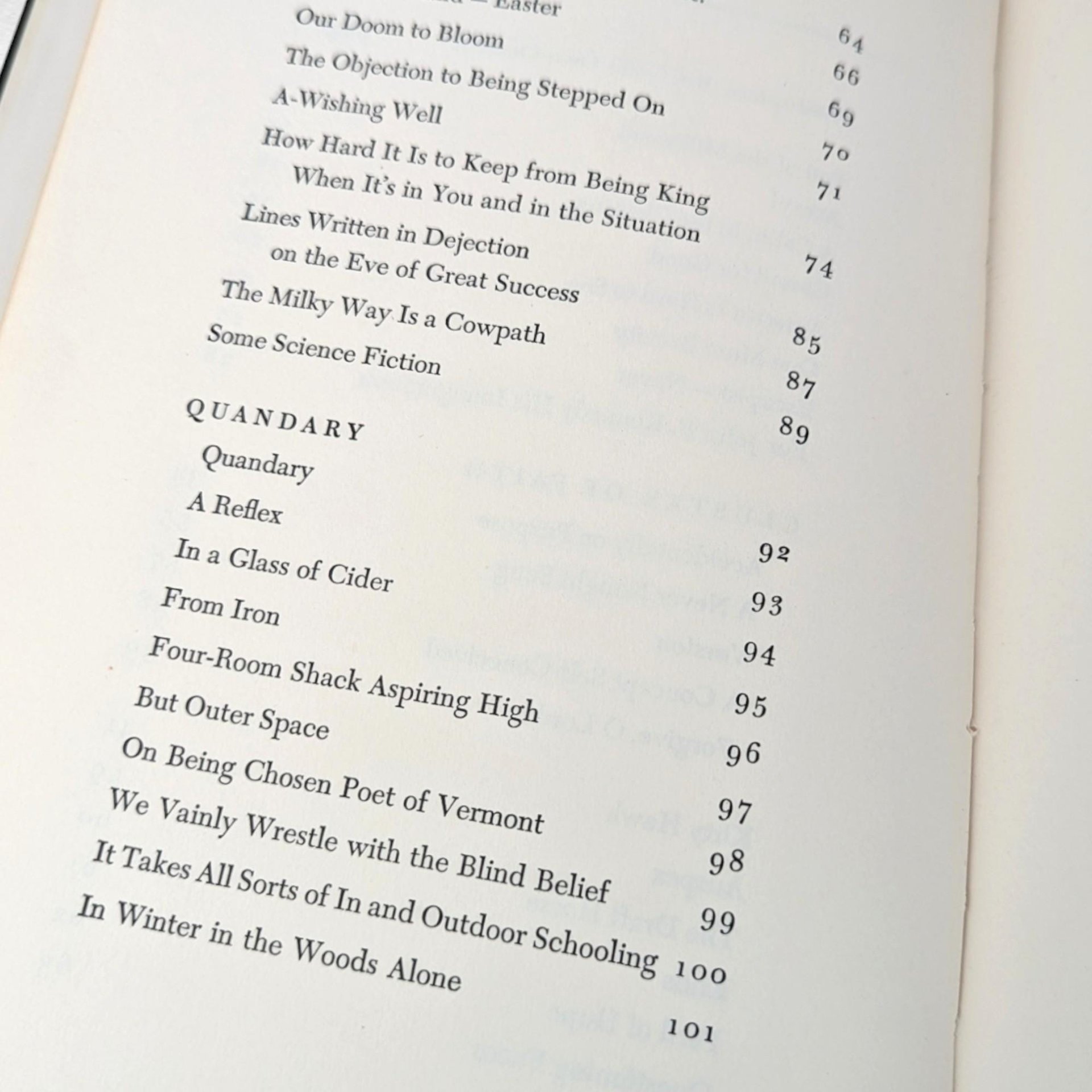 1965 Robert Frost In the Clearing Hardcover Book