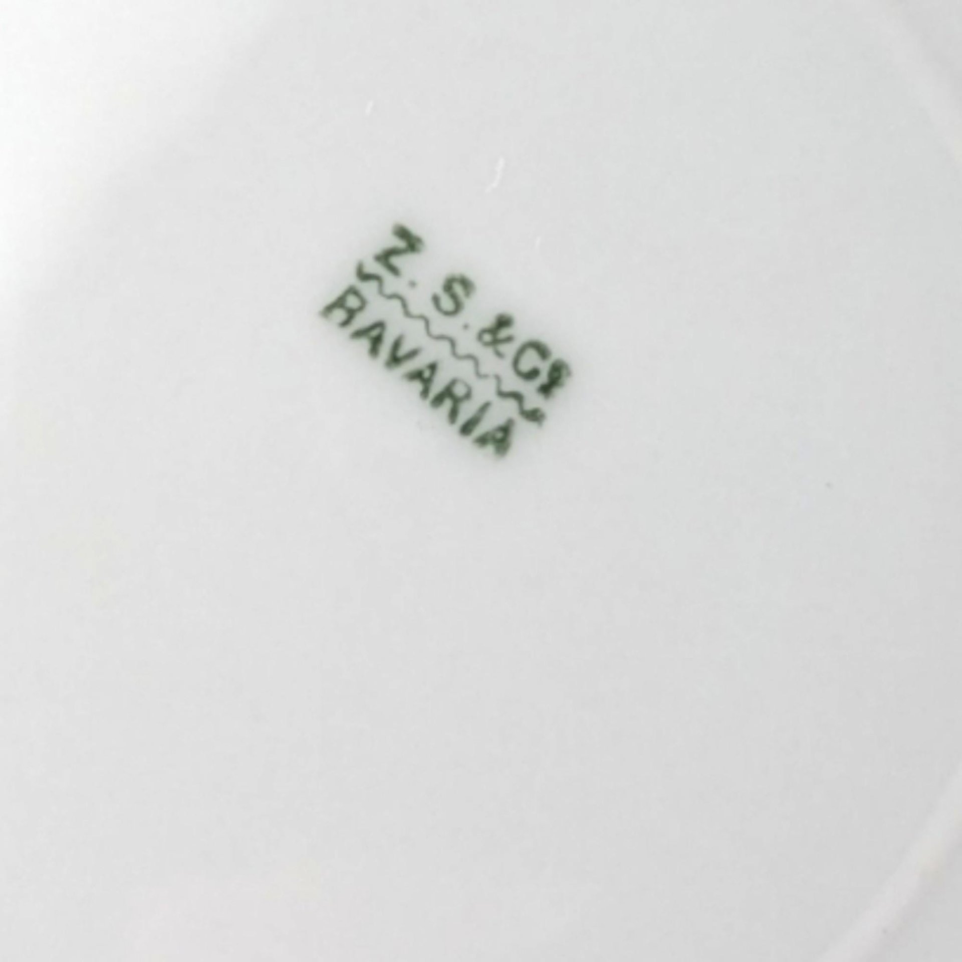 Z.S. & Co. Bavaria Floral Porcelain Handled Plate