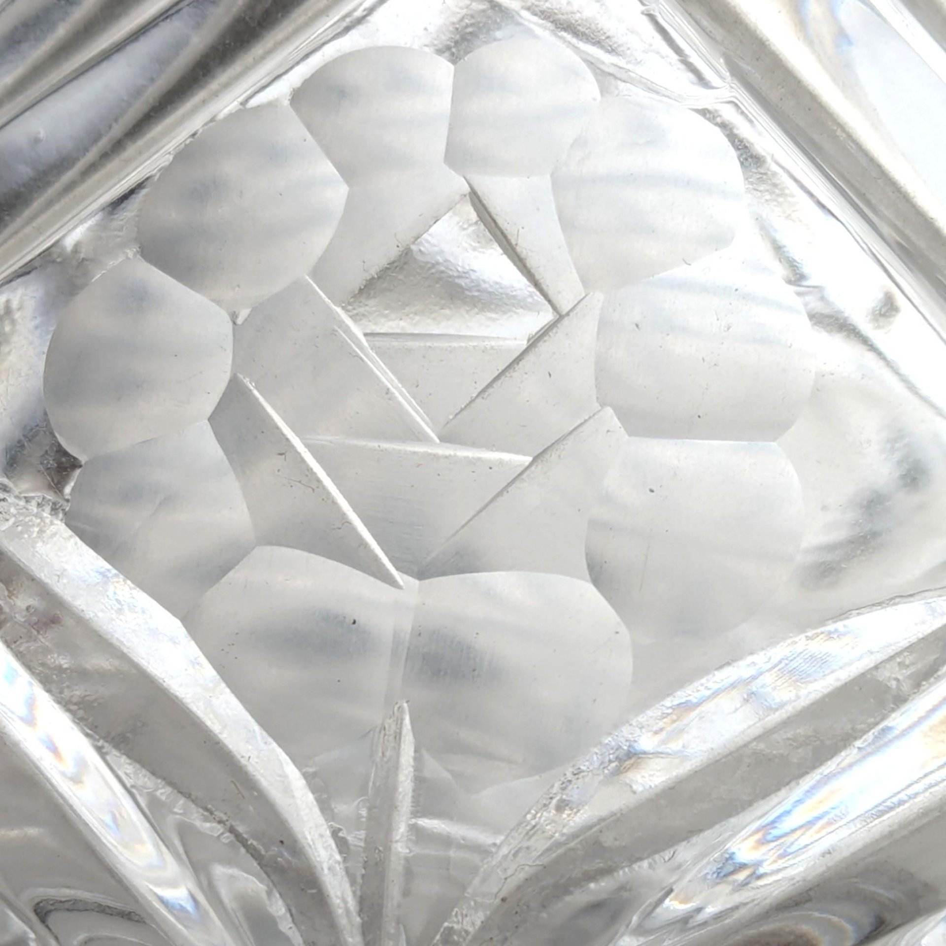 Vintage Crystal Cut Glass Pedestal Candy Dish