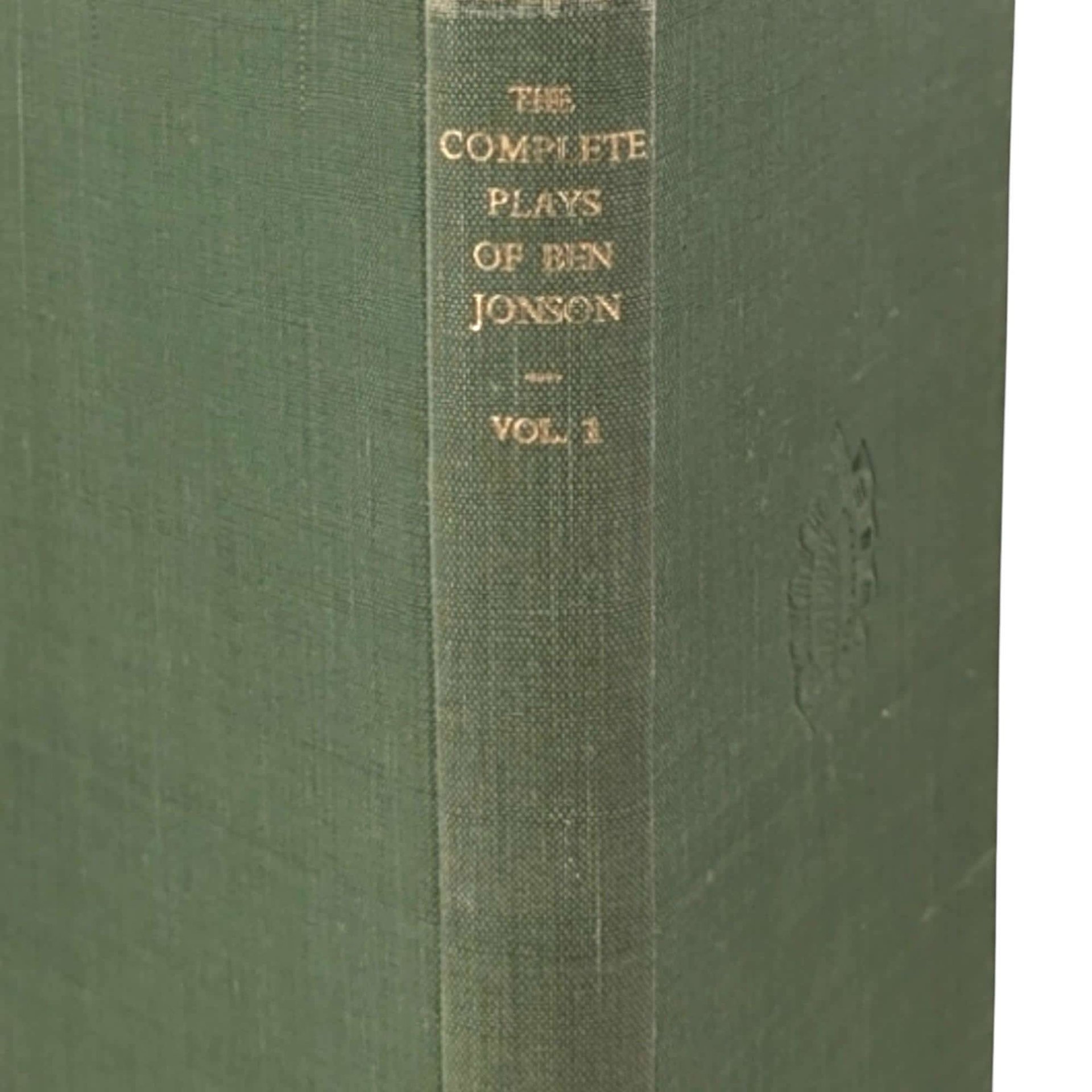 1946 Everyman's Library The Complete Plays of Ben Jonson Volume One