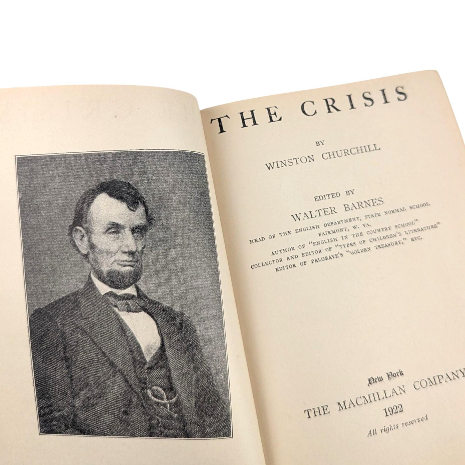 1922 The Crisis by Winston Churchill