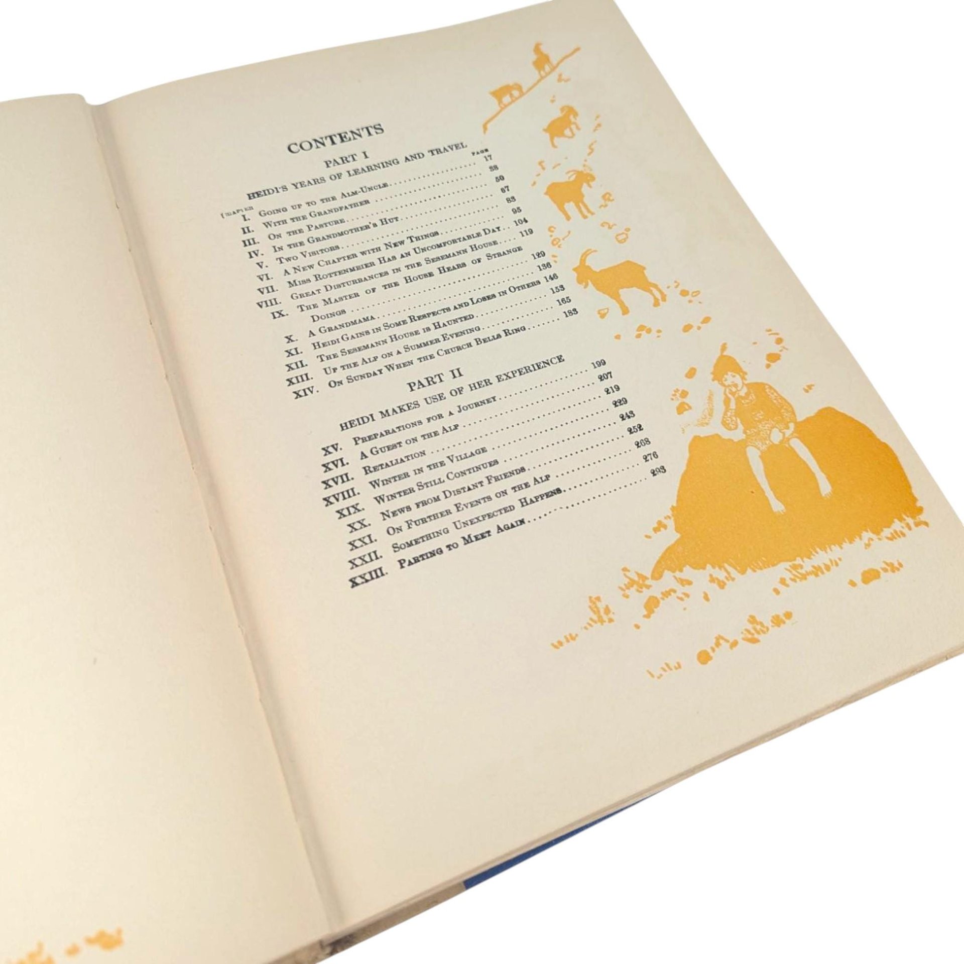 1919 Heidi by Johanna Spyri, Hardcover Book