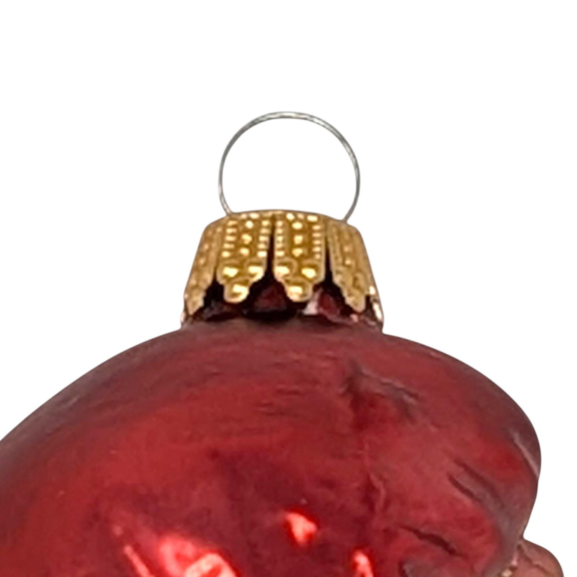 Vintage Grumpy Dwarf Glass Ornament