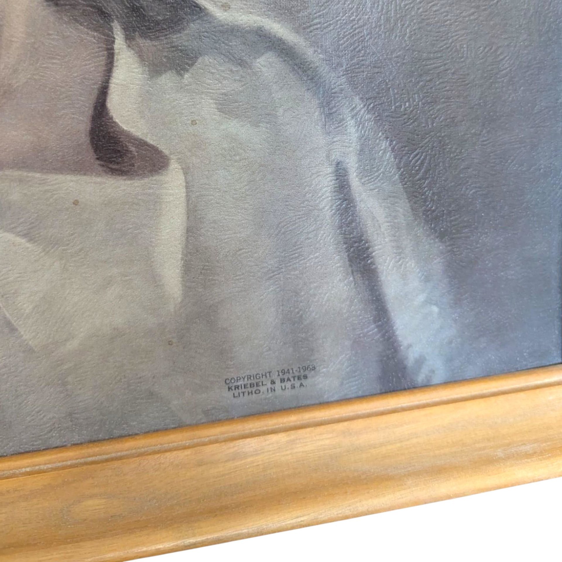 1940 Warner Sallman Head of Christ Framed Lithograph