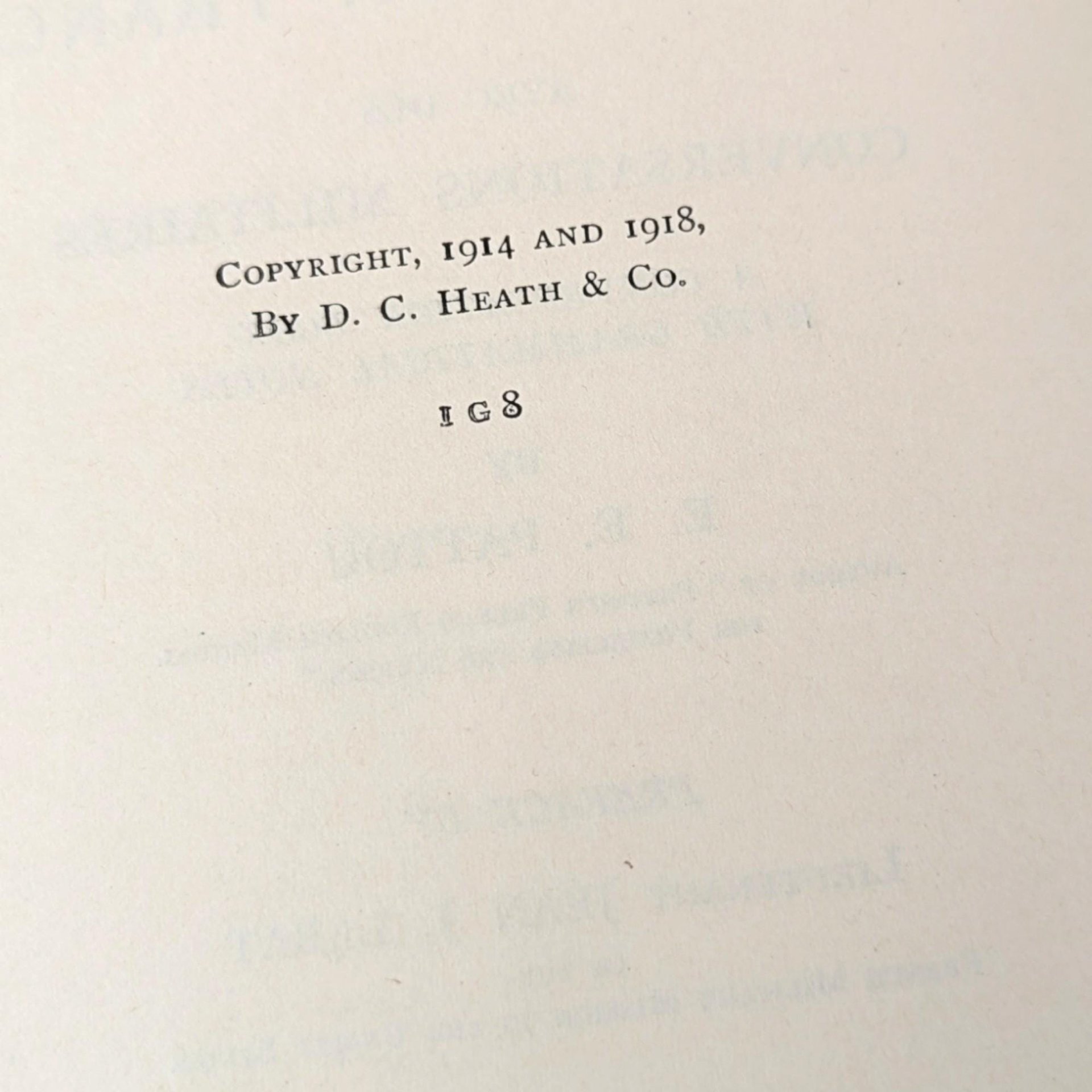 1918 Pattou’s Causeries En France Antique Hardcover