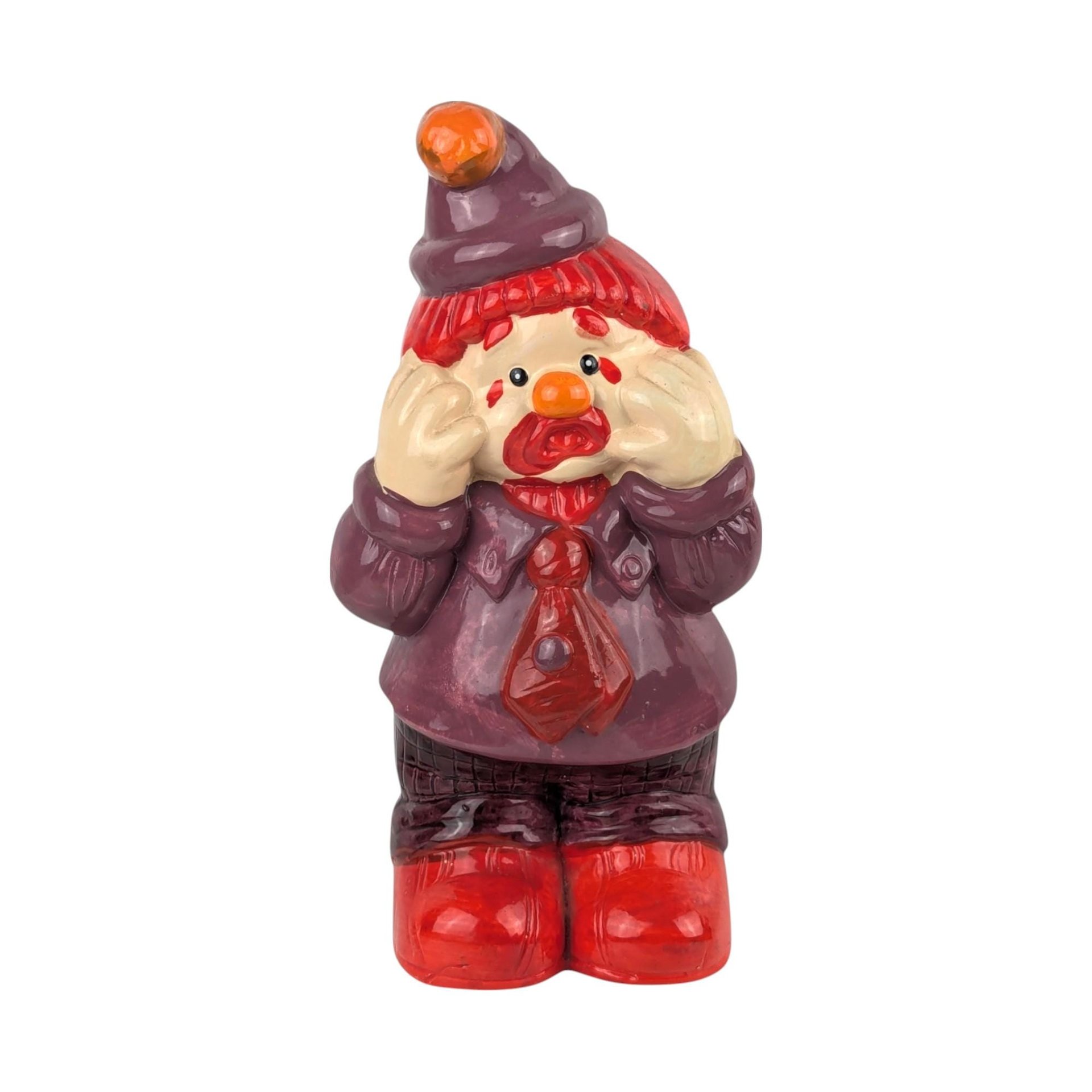 1989 Artmark Sad Hobo Clown Ceramic Figurine