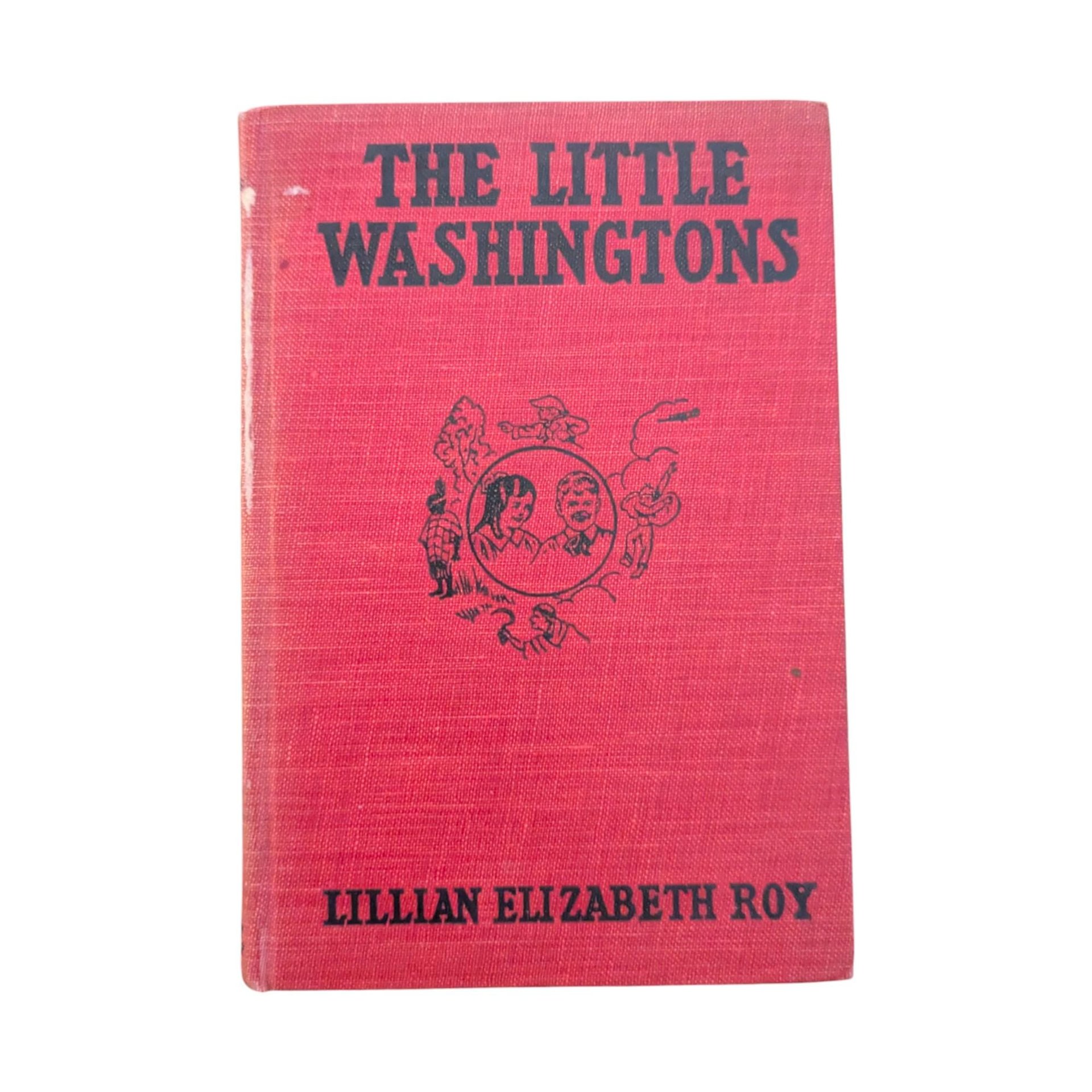 1918 Antique Children's Book Set: The Little Washingtons by Lillian Elizabeth Roy
