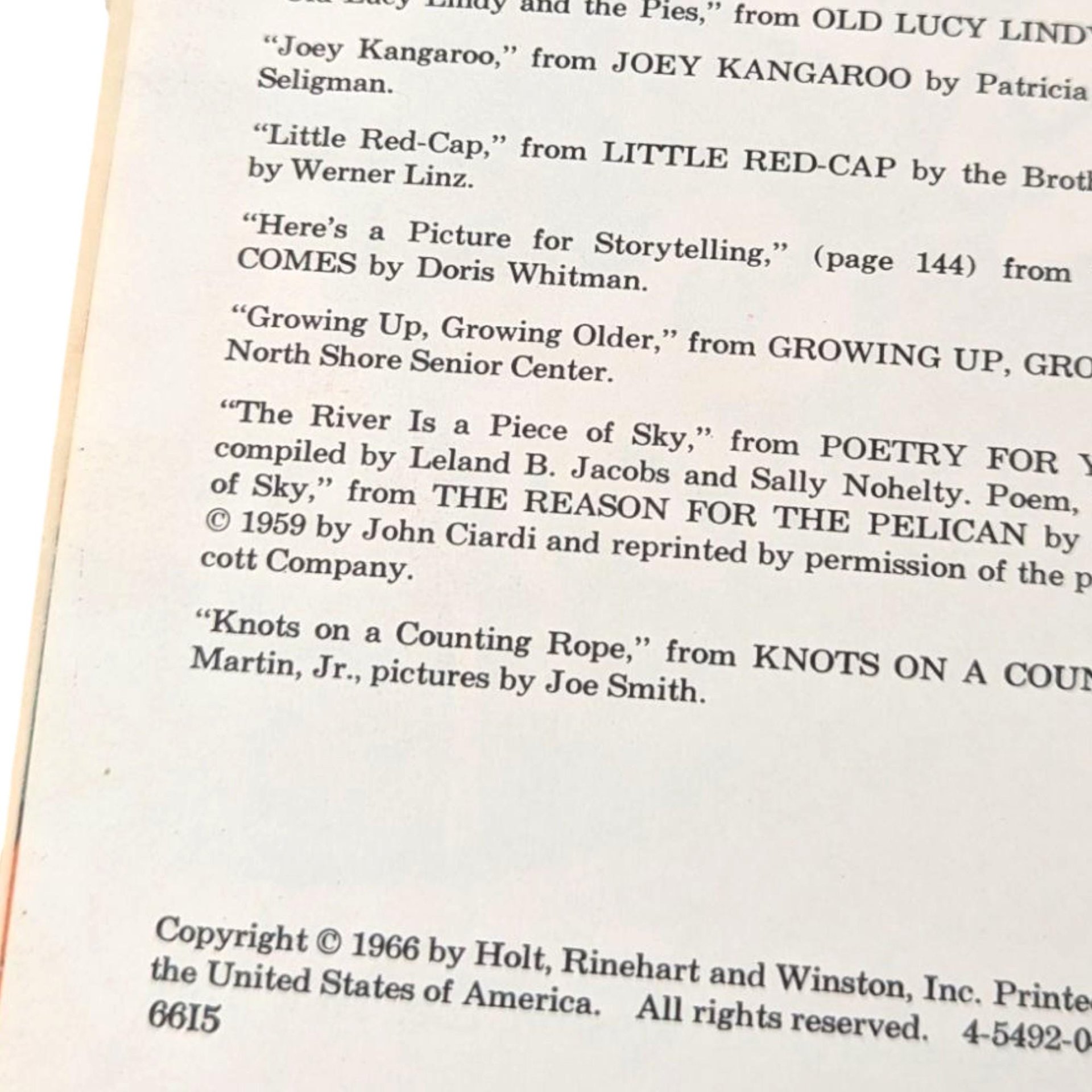 1966 "Sounds of Laughter" by Bill Martin Jr. Hardcover Book