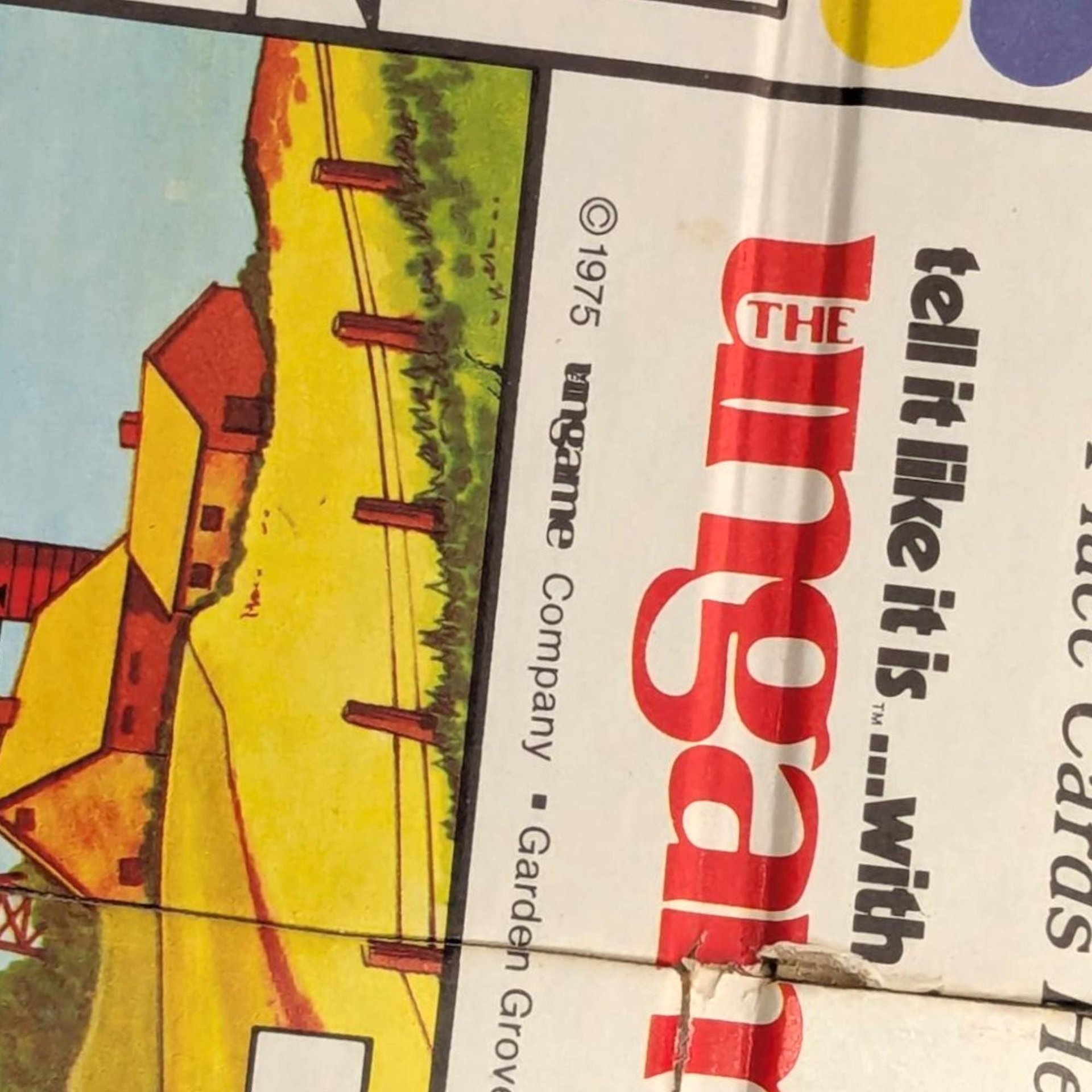 1975 The Ungame "Tell It Like It Is" Board Game