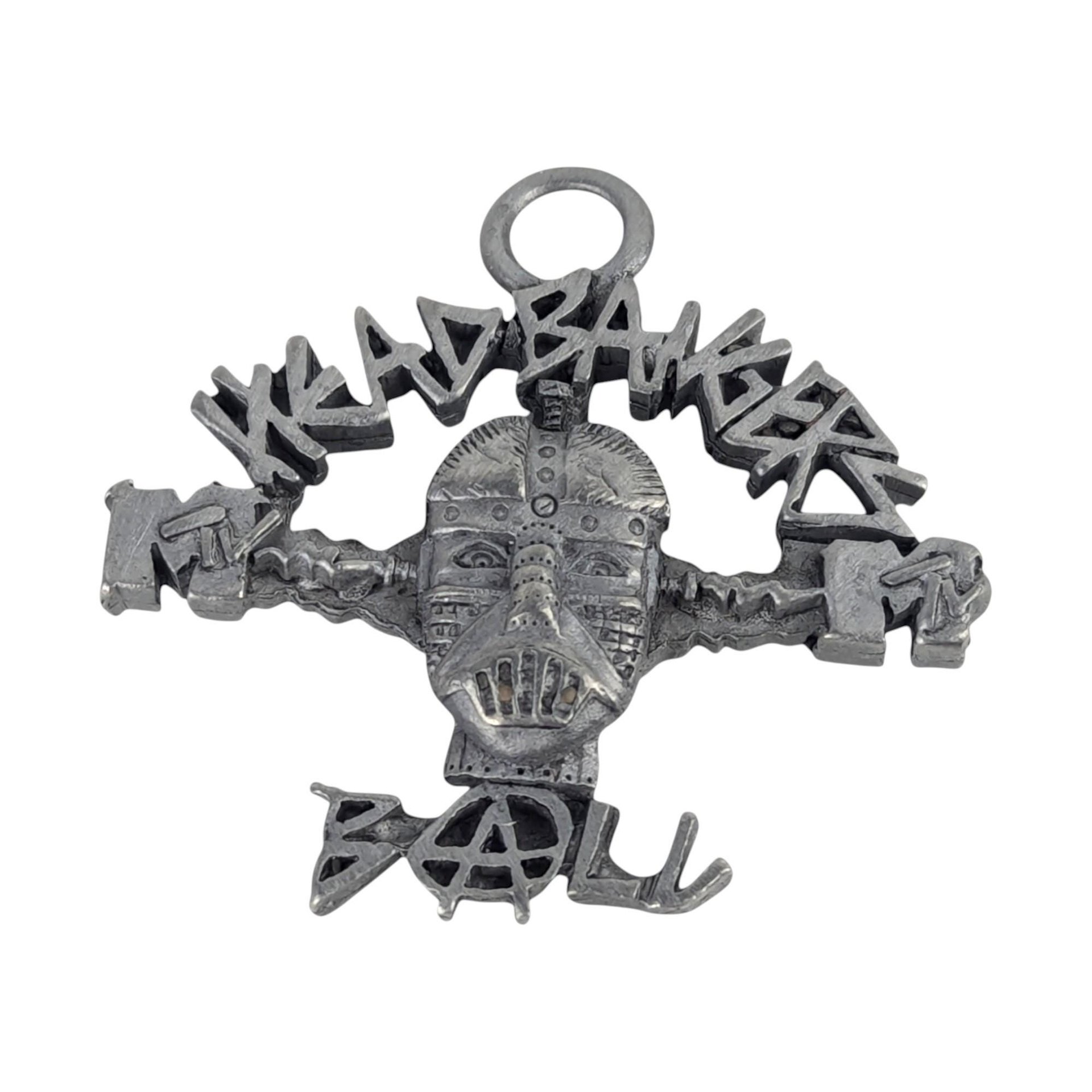 1993 MTV Headbangers Ball Pewter Pendant and Pin Set