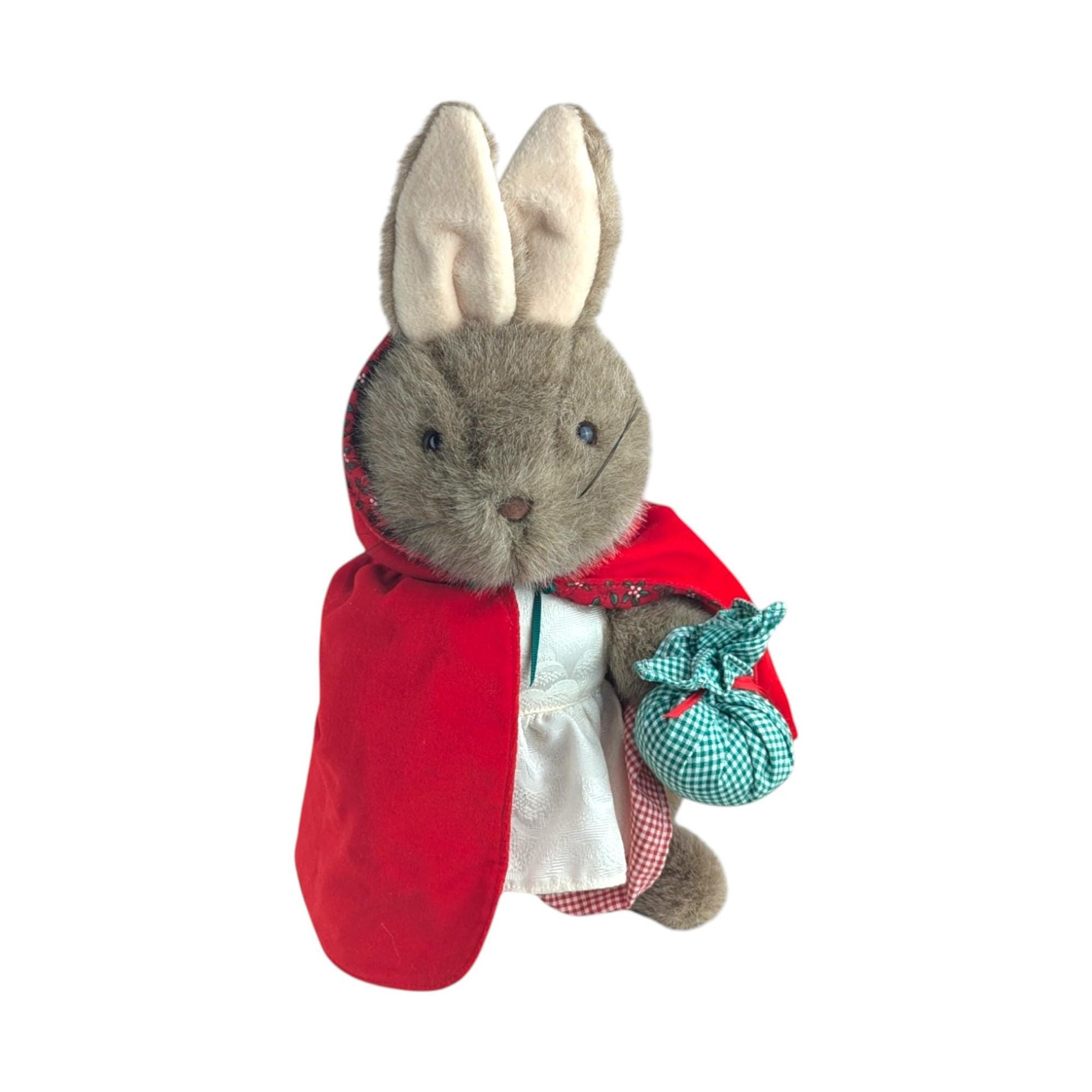 1980s Eden Toys Peter Rabbit and Mrs. Rabbit Plush Pair