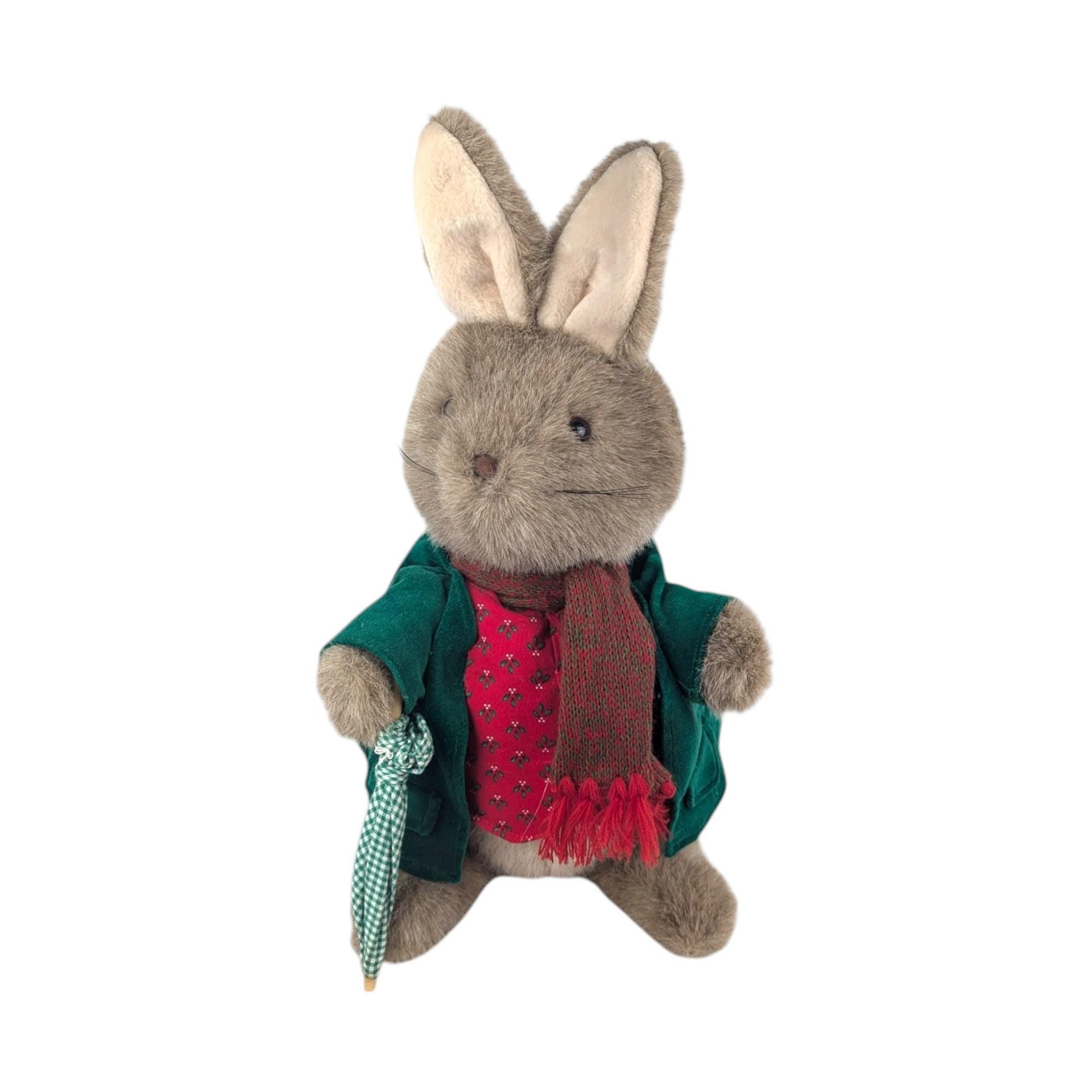 1980s Eden Toys Peter Rabbit and Mrs. Rabbit Plush Pair