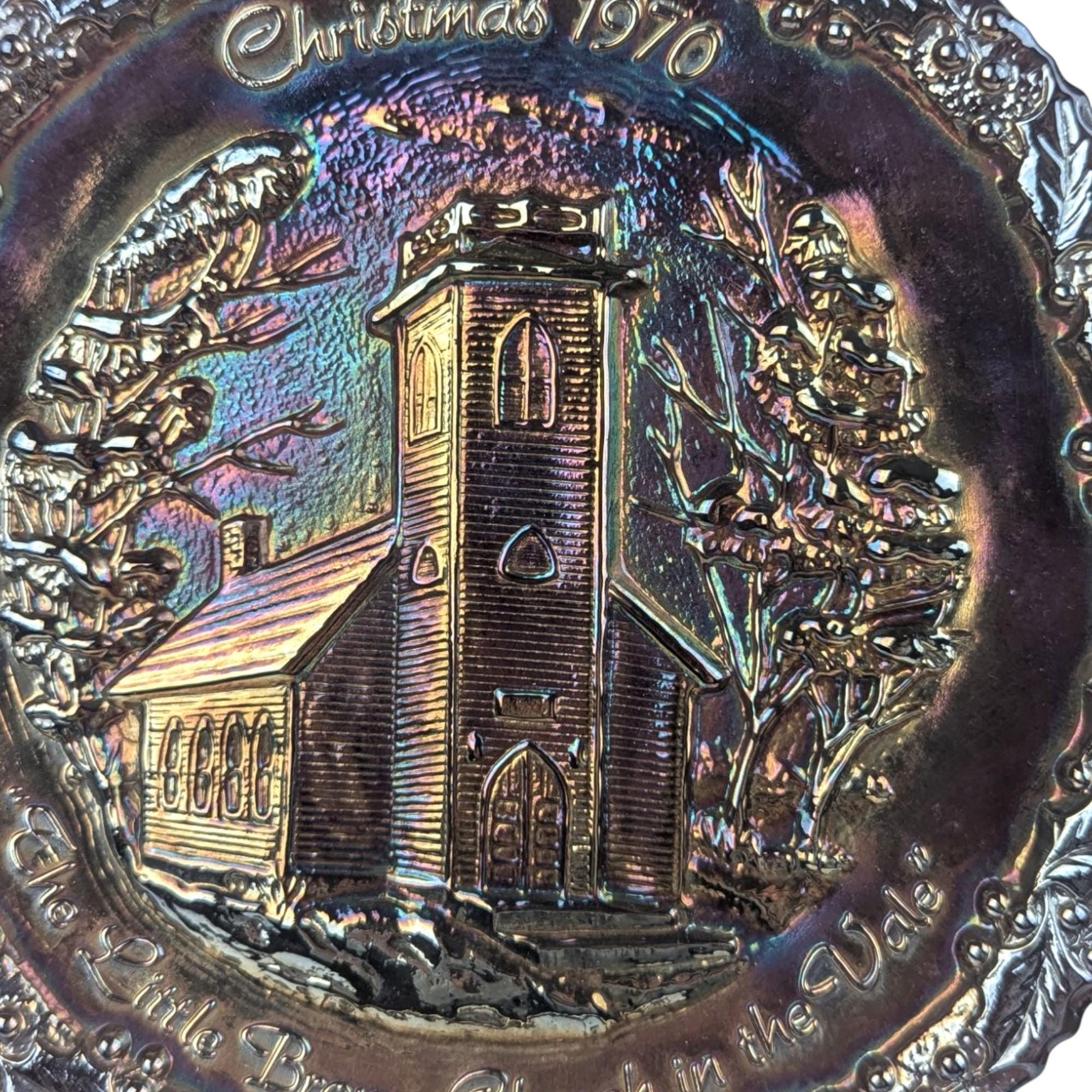 1970 Fenton "Little Brown Church" Plate