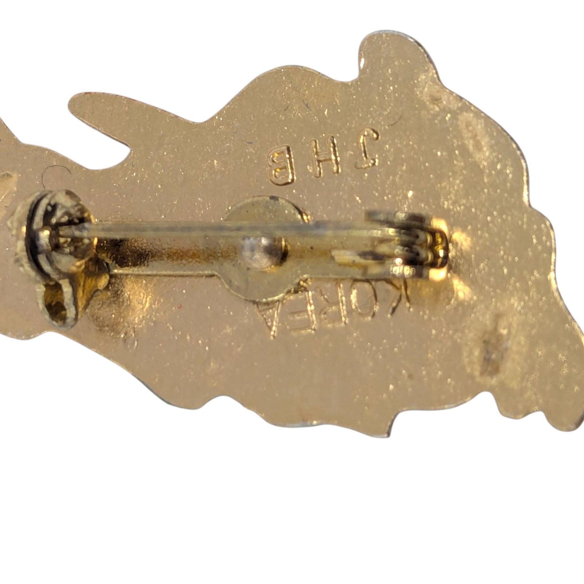 Vintage Enamel Rabbit Brooch