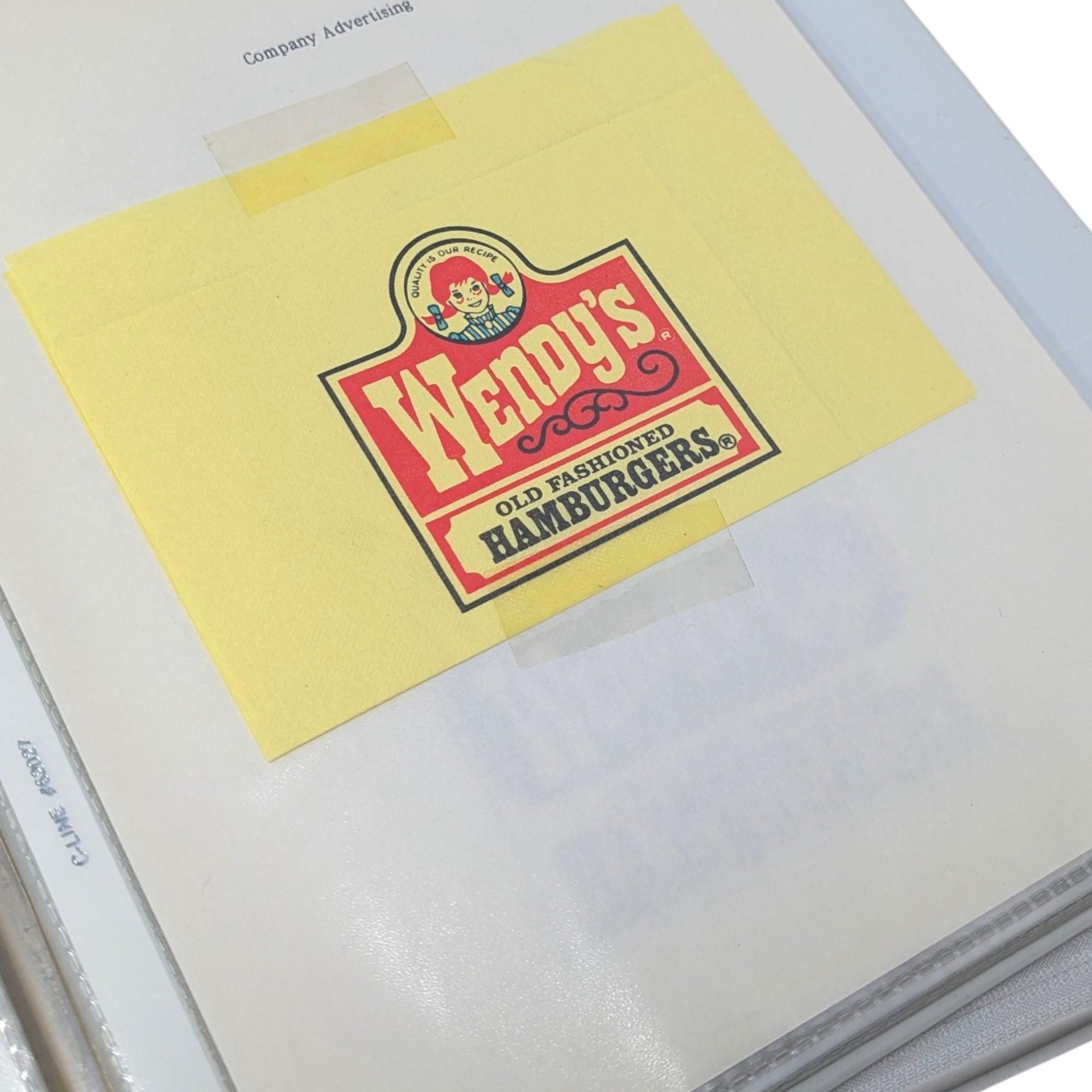 Vintage 1980s Wendy’s Employee Instruction Manual