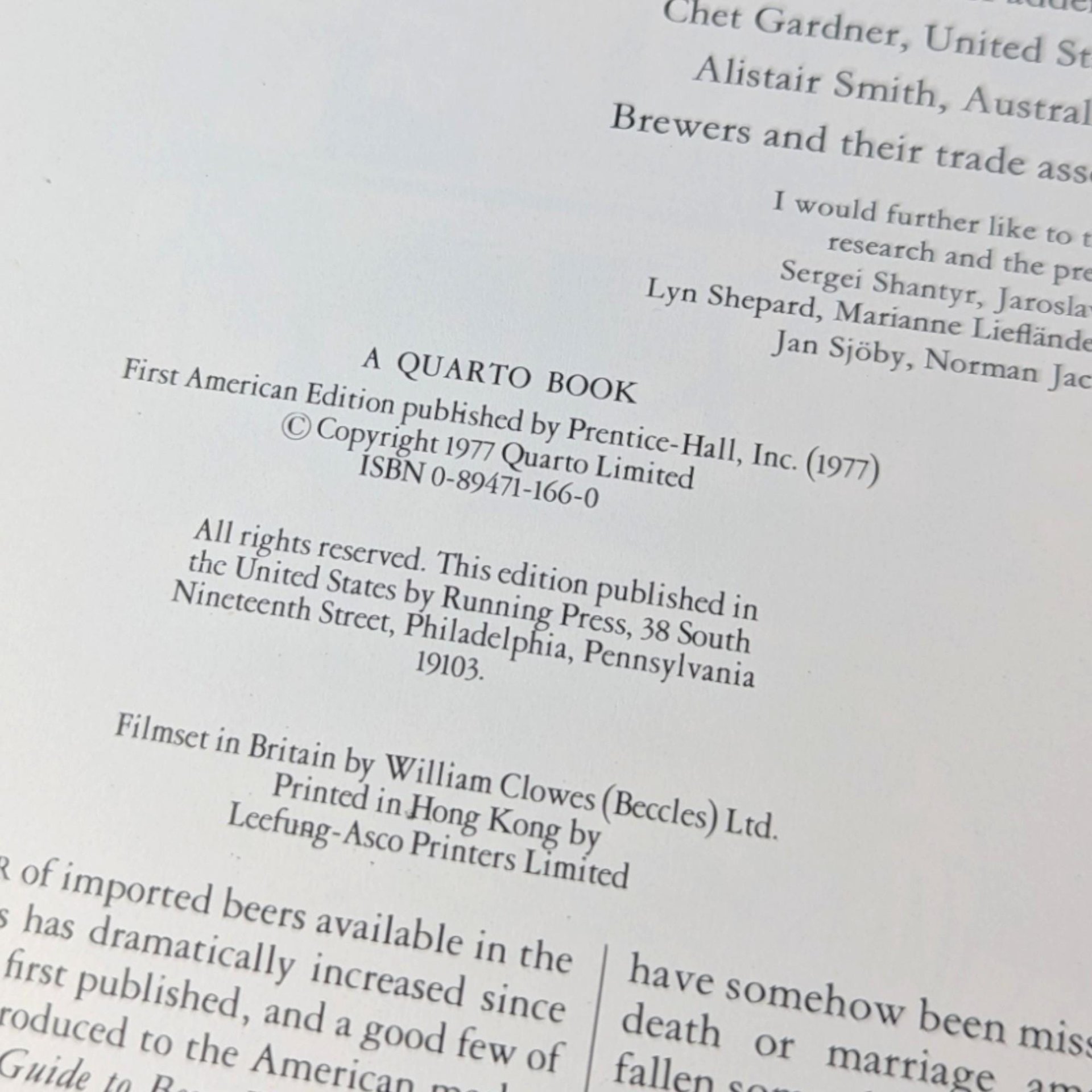 1977 The World Guide to Beer Michael Jackson Softcover