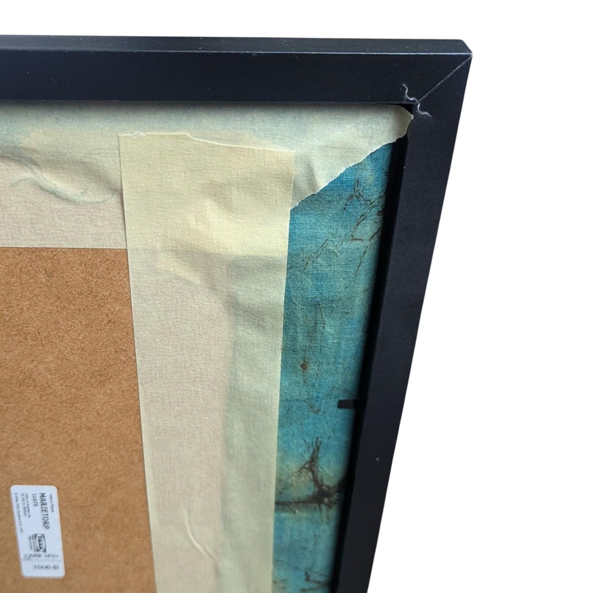 Vintage African Batik Painting - Safari Giraffe Cloth Wall Art