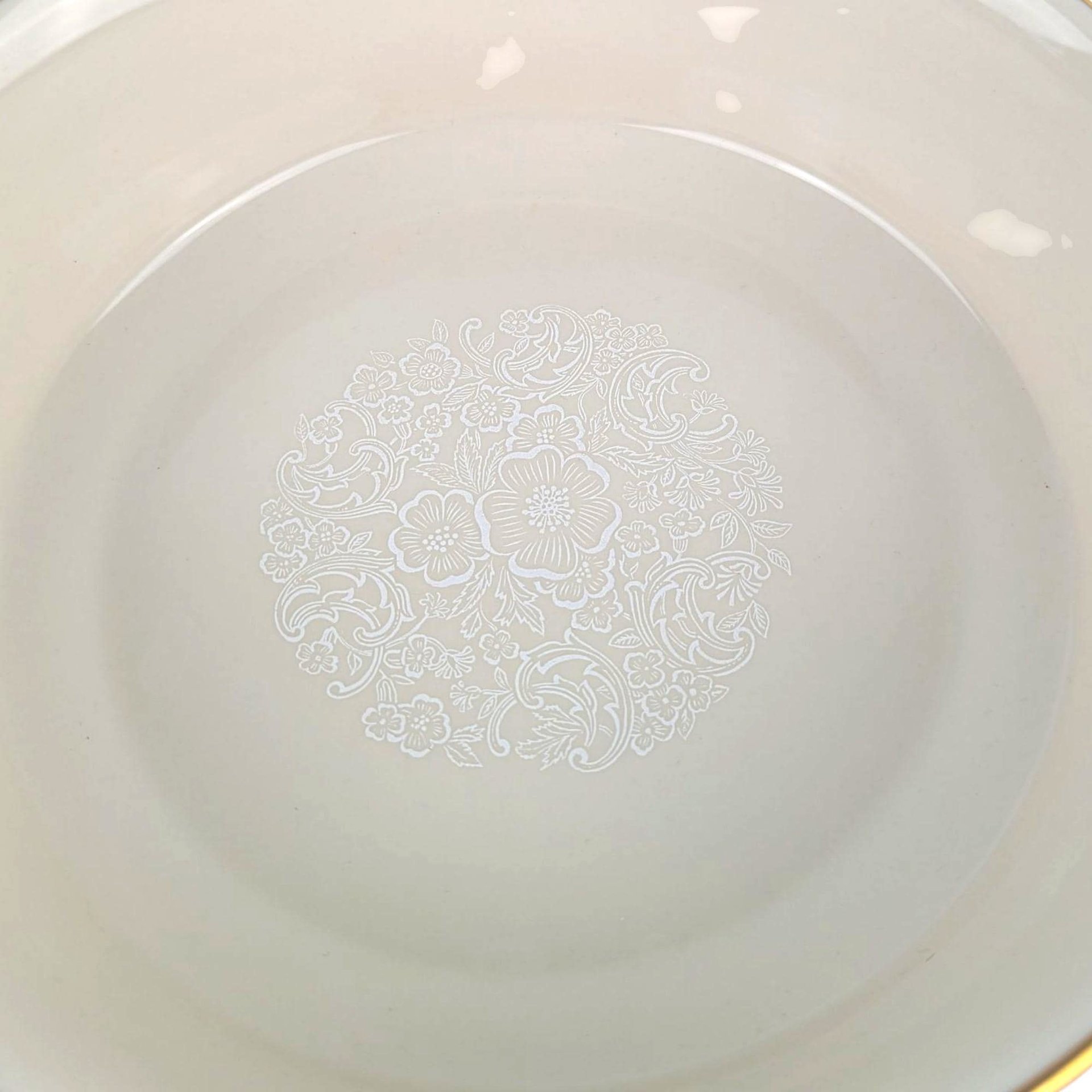 Vintage Lenox Special White Lace Floral Bowl