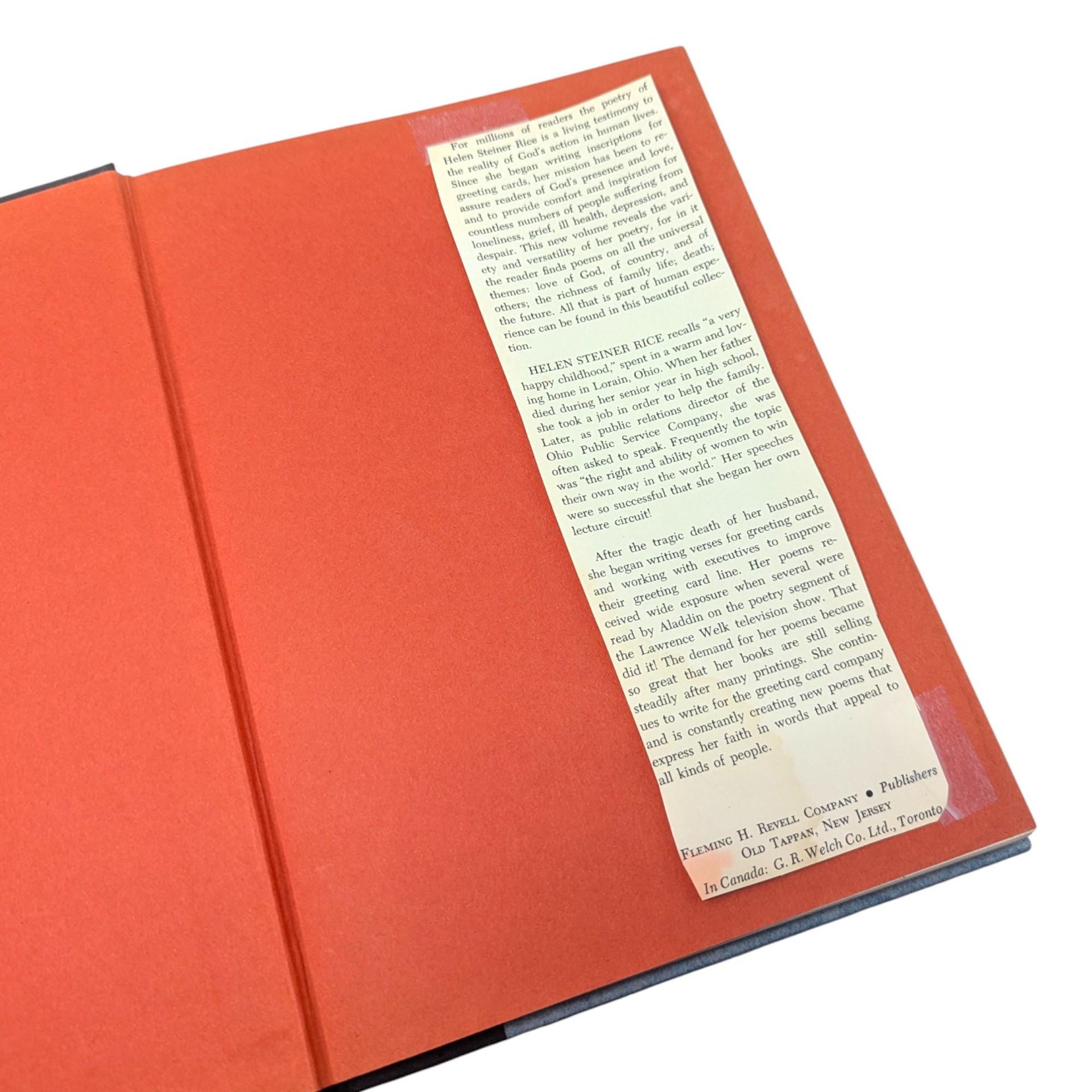 1972 "Someone Cares" by Helen Steiner Rice Hardcover Book