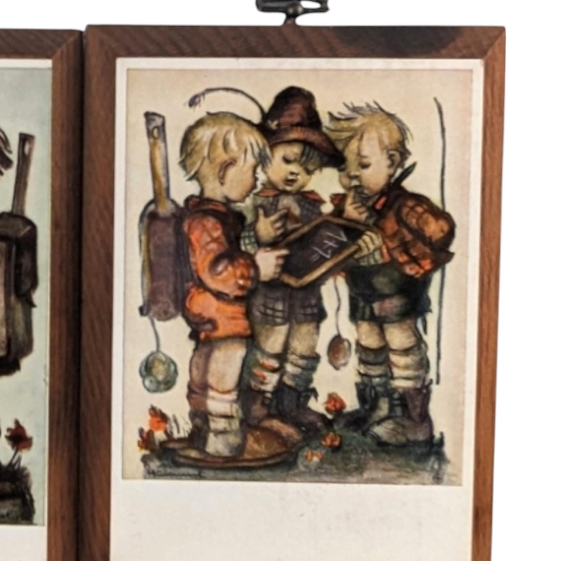 Pair of 1981 ARS Hummel Wood Wall Hangings