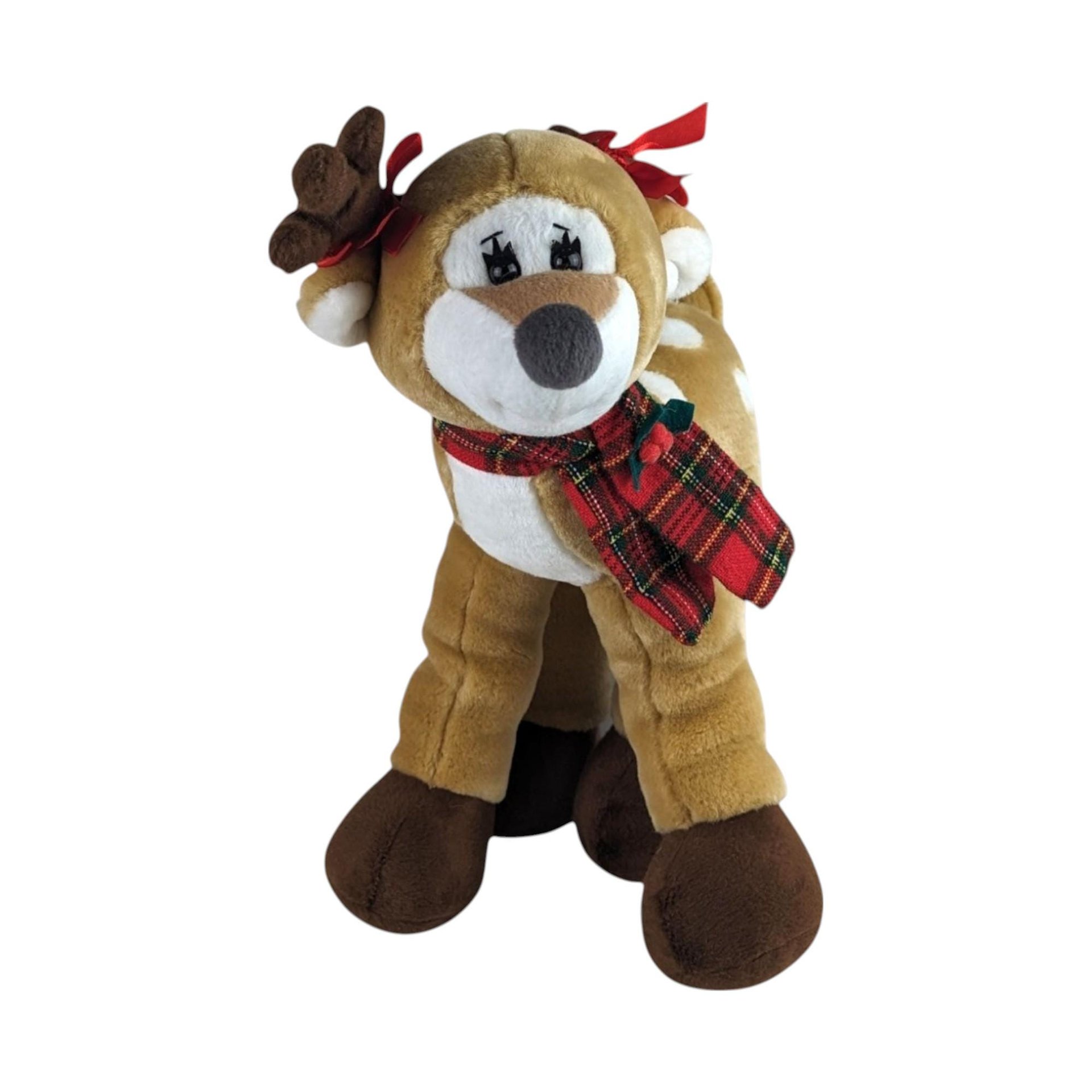 Vintage Festive Animal Trio - Reindeer, Bear, & Dog