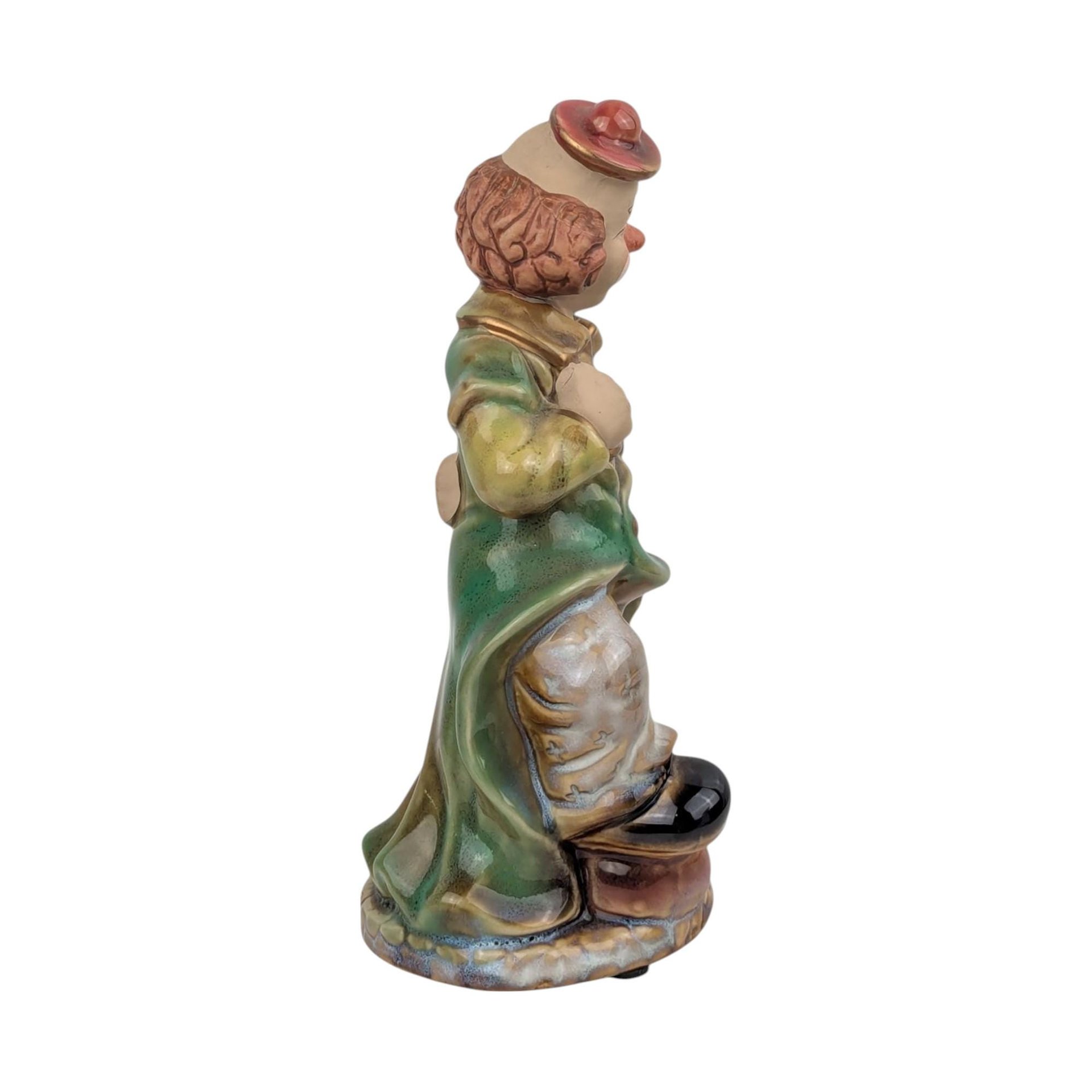 Vintage Porcelain Tramp Clown Figurine