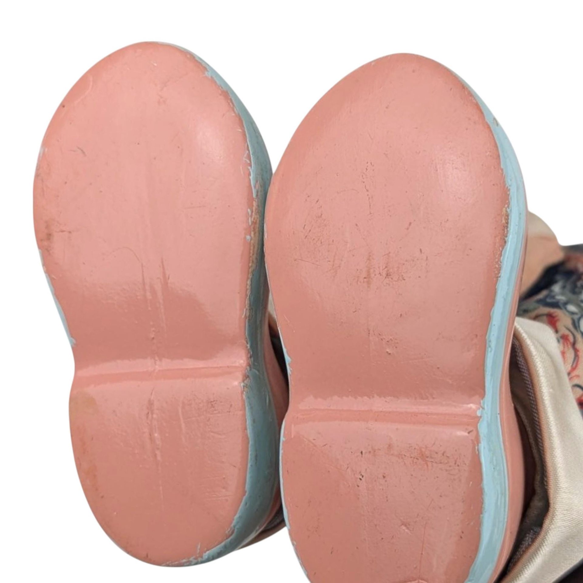 Vintage 12.5" Porcelain Paisley Music Box Clown