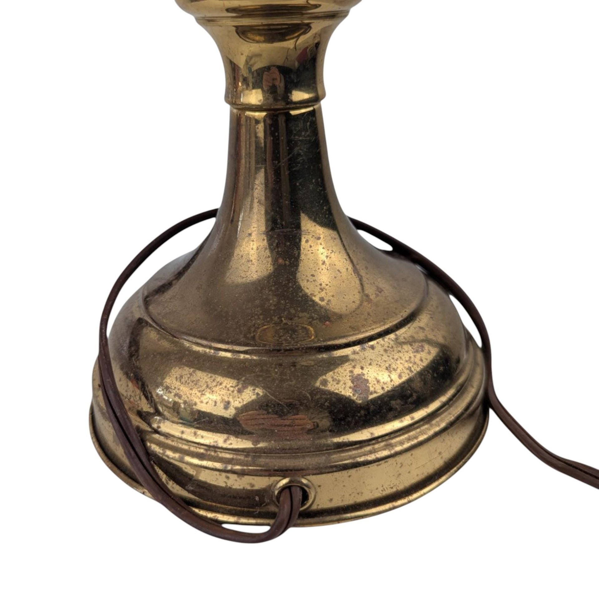 Vintage Adjustable Brass Pivot Desk Lamp