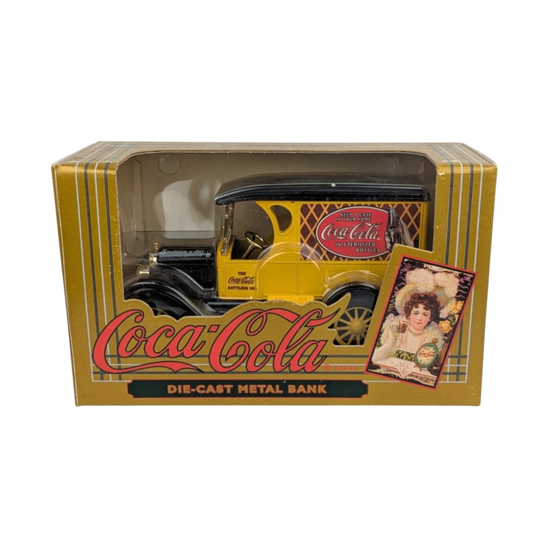 1993 Coca Cola Die Cast Metal Truck Bank