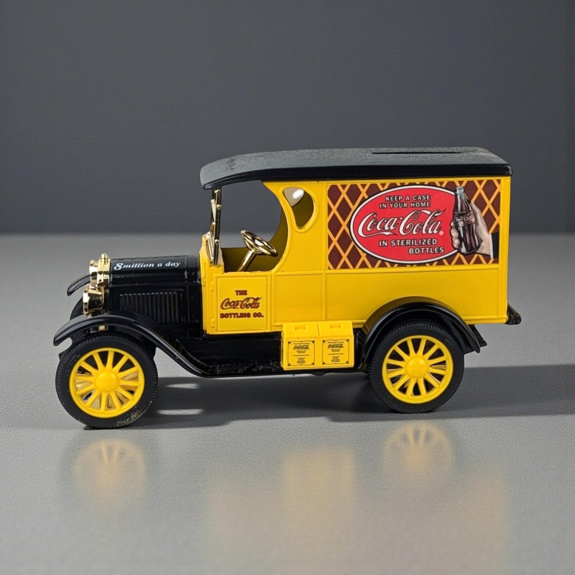 1993 Coca Cola Die Cast Metal Truck Bank