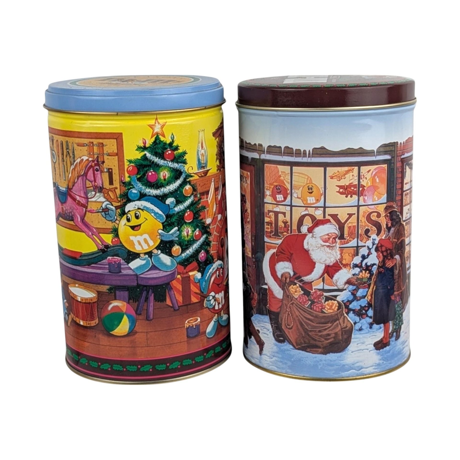 1991 and 1994 M&M's Holiday Collector Tin Pair