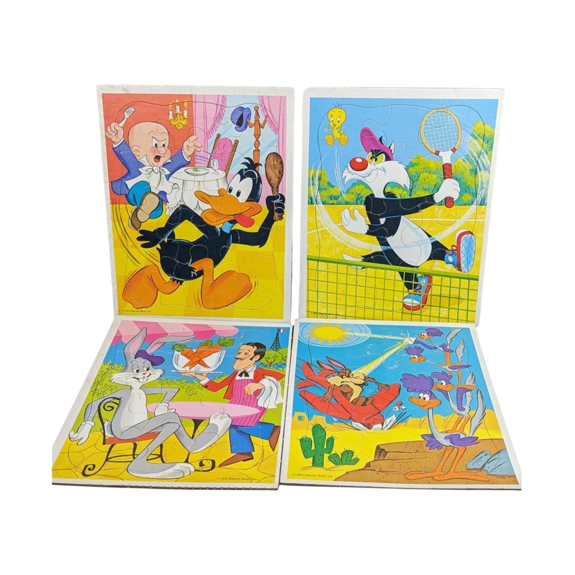 1970s Looney Tunes Tray Puzzle Lot