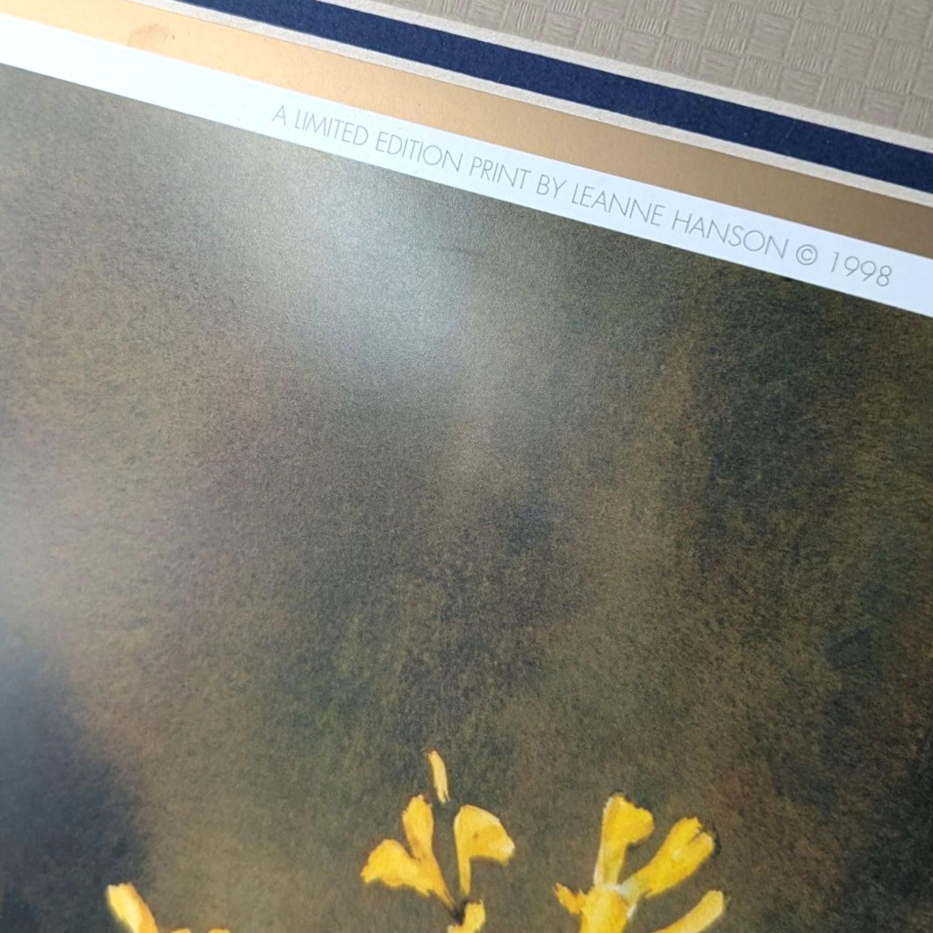 Signed Leanne Hanson 'Les Fleurs Classiques I' Floral Print