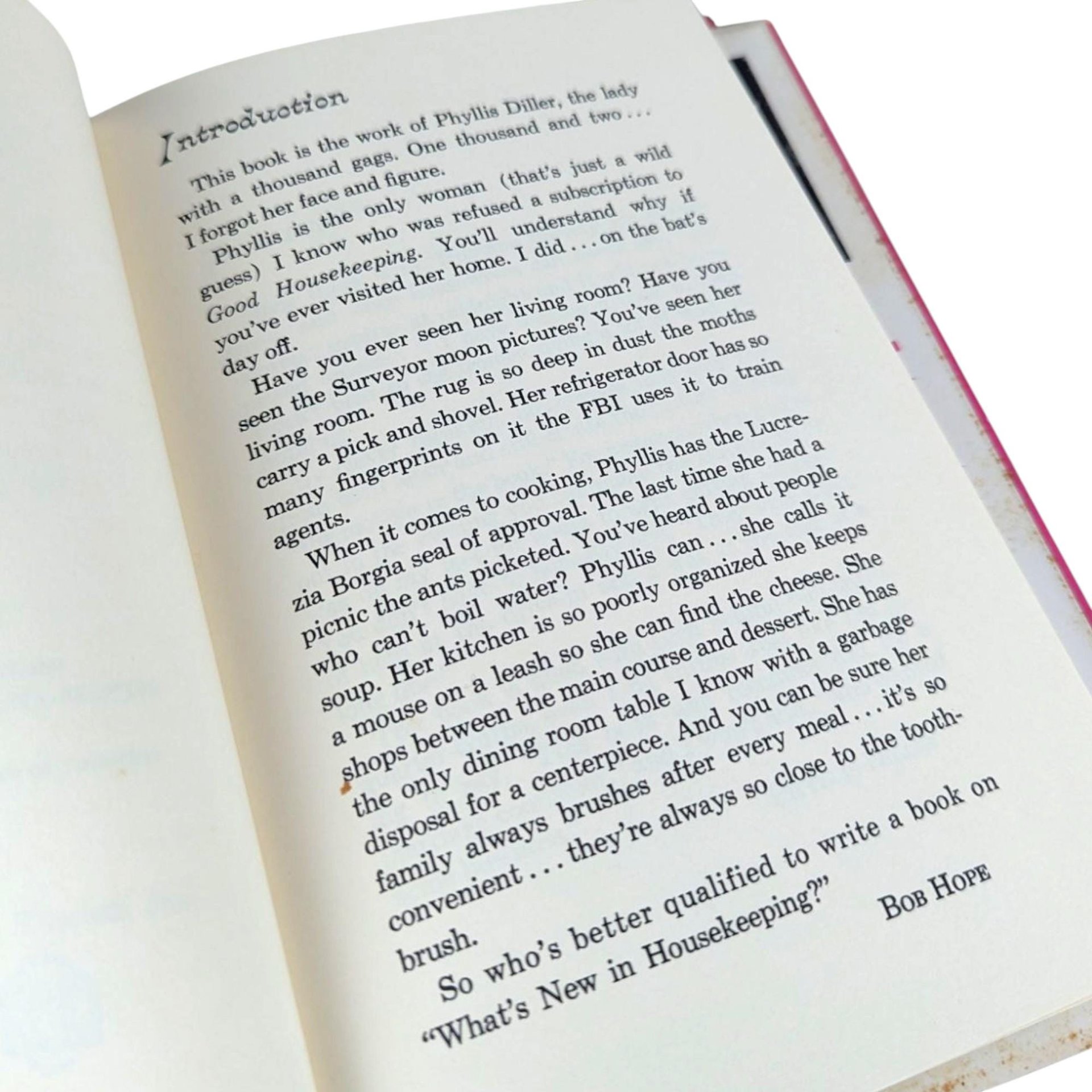 1966 'Phyllis Diller's Housekeeping Hints' Hardcover Book