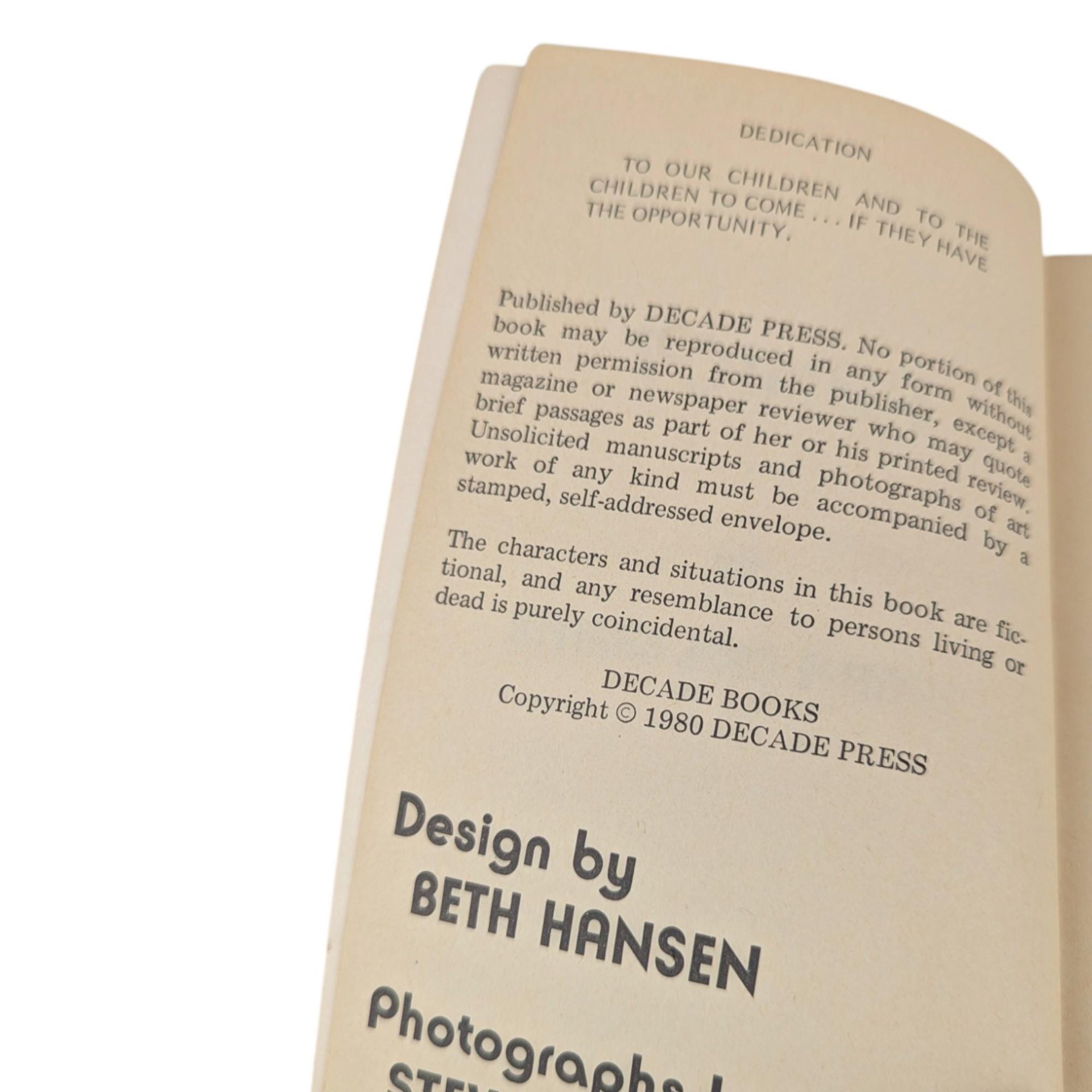 1980 Panic 7 Eugene Carl Shaffer Paperback