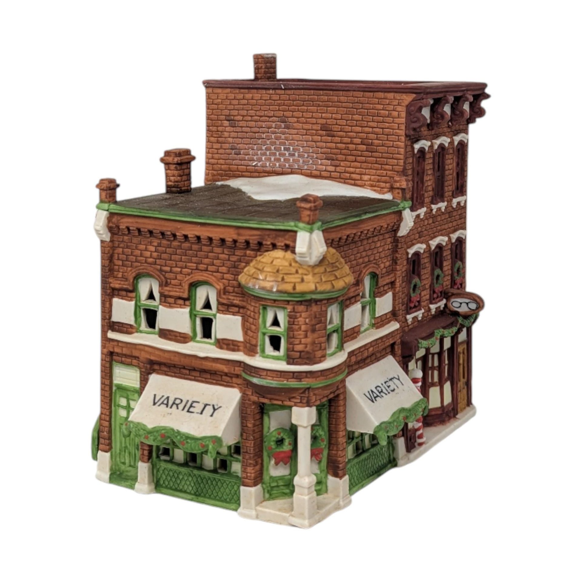 1988 Dept 56 Variety Store and Barber Shop Christmas in the City Series