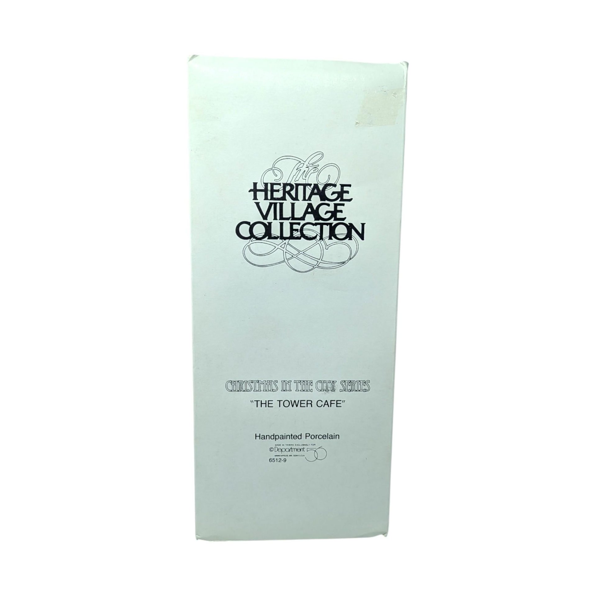 1987 Dept 56 The Tower Cafe Christmas in the City Series