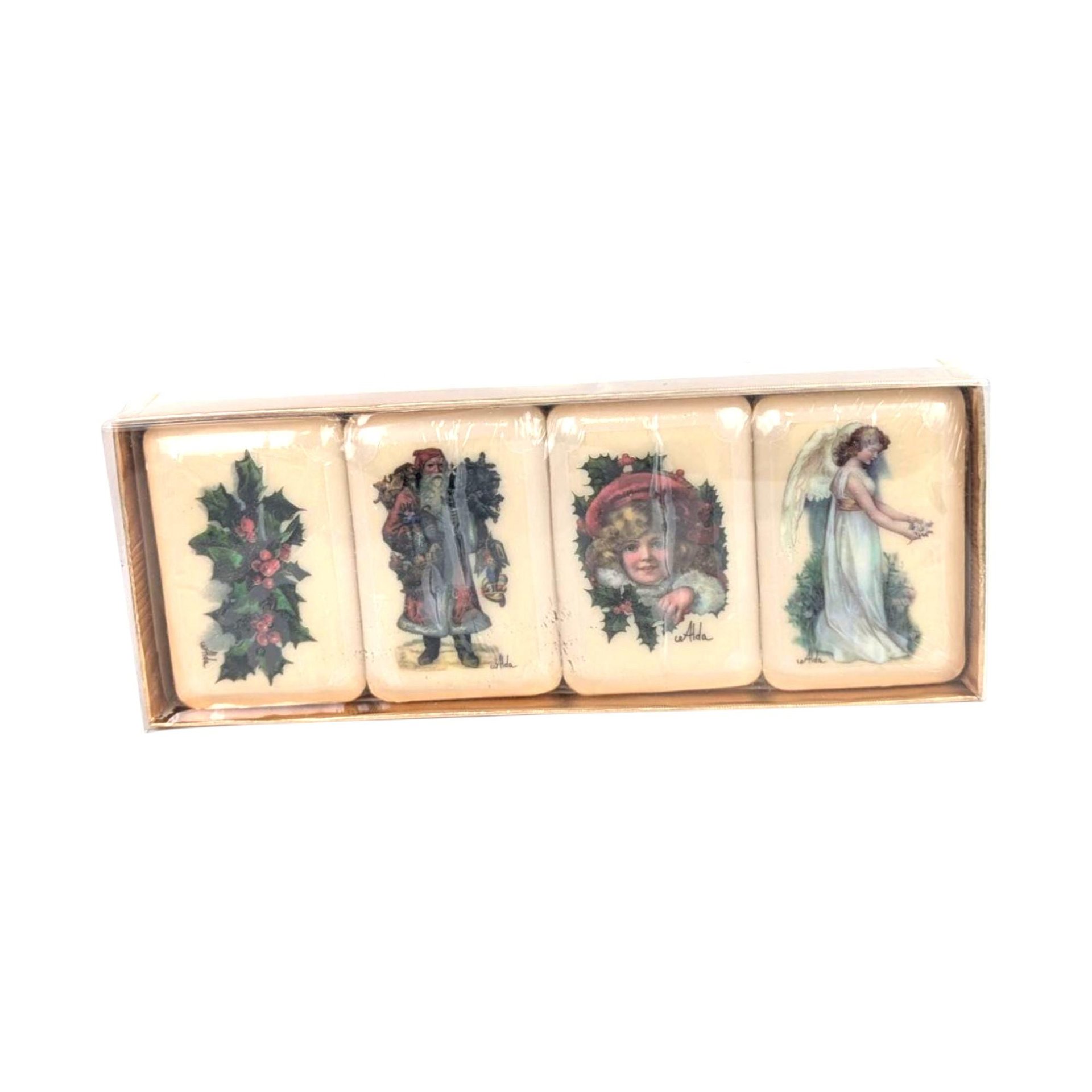 Vintage Images Forever Christmas 4 Piece Bar Soap Set