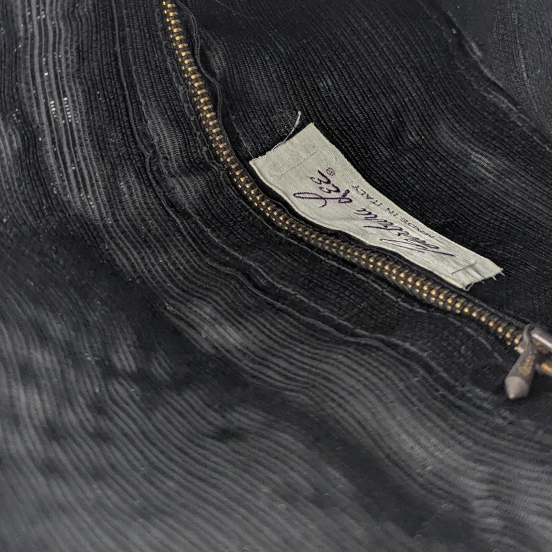 Vintage Barbara Lee Black Beaded Clutch