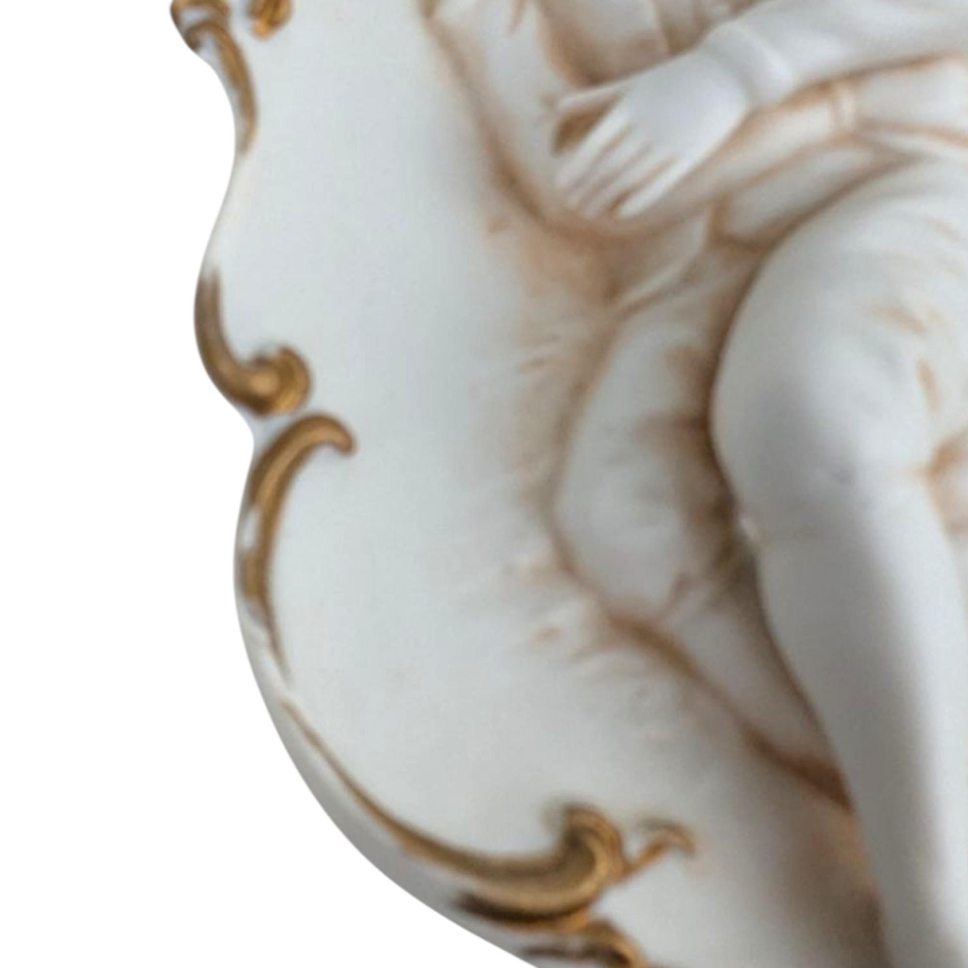 1950s 'Colonial Couple' by Lefton Ceramic Wall Plaques