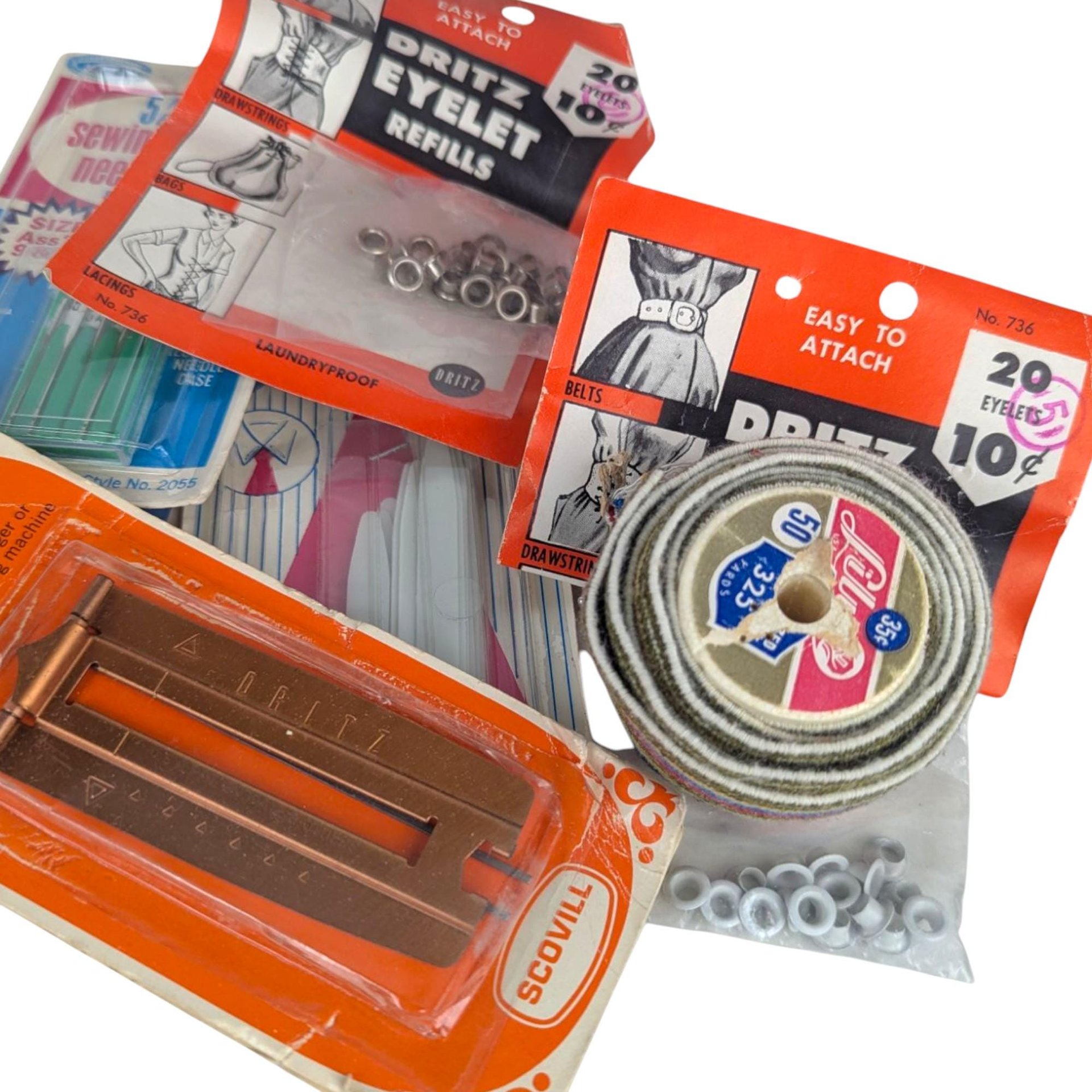 Vintage Mid-Century Sewing Notions and Accessories Lot