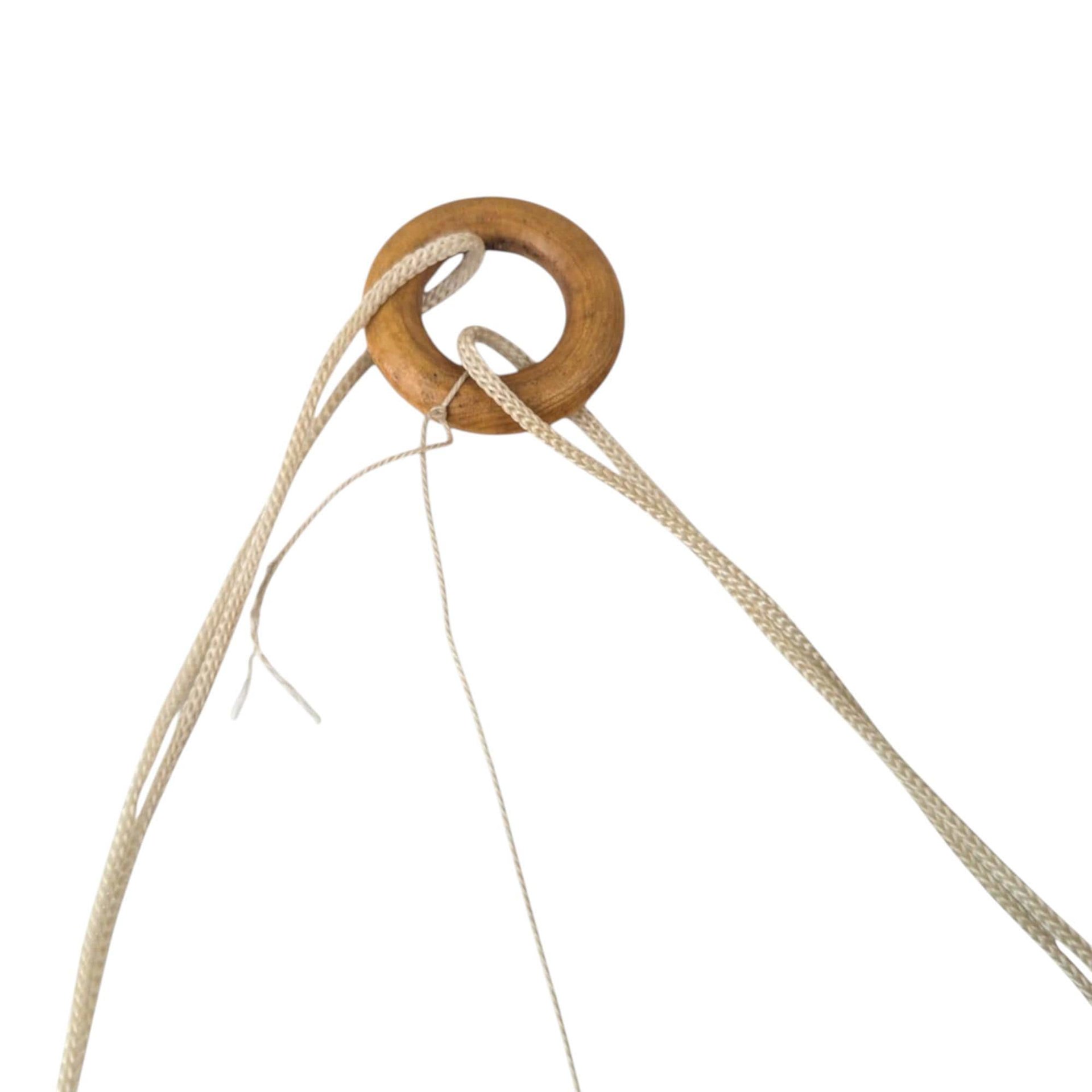 Vintage Purple and Blue Porcelain Swinging Clown Doll