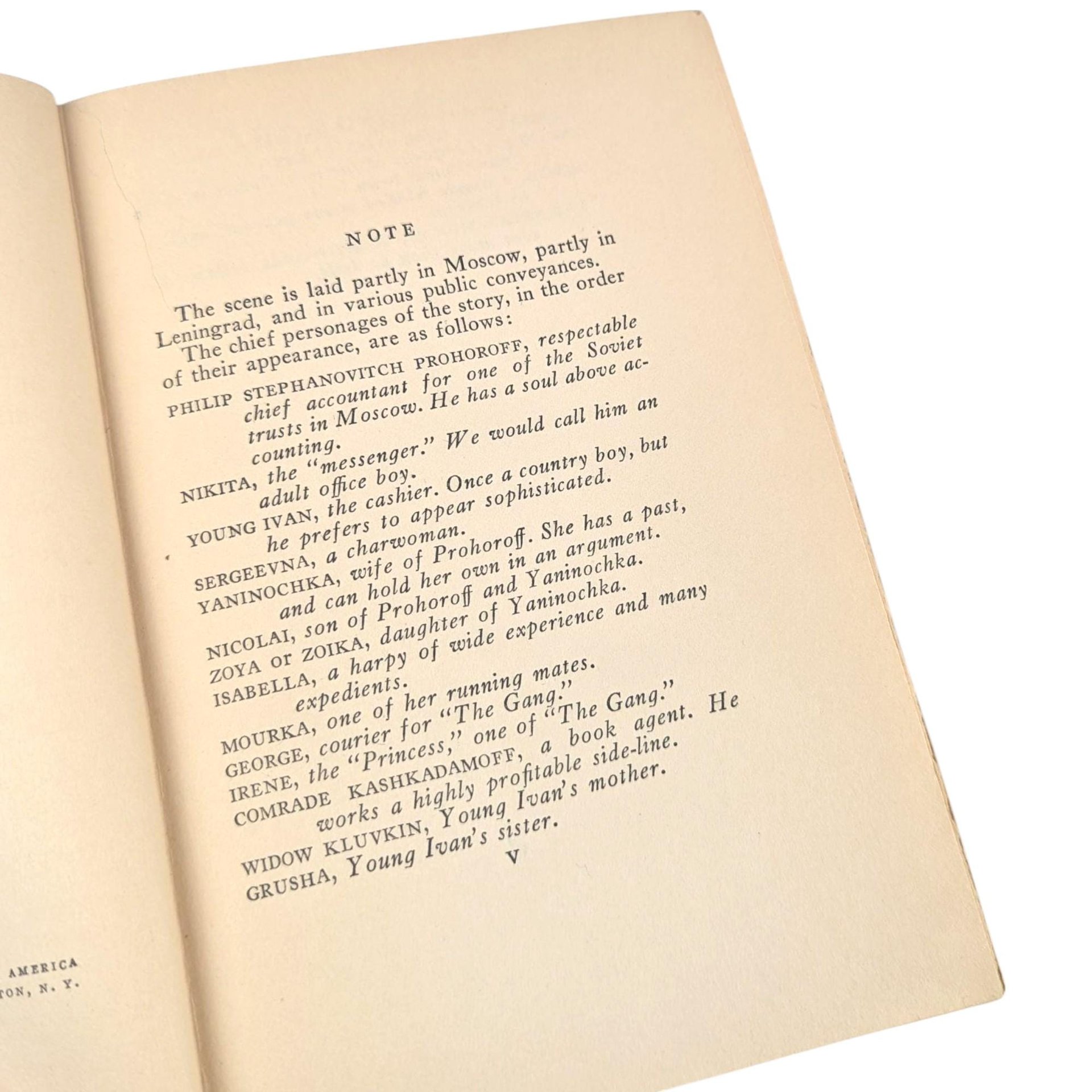 1929 'The Embezzlers' by Valentine Kataev Hardcover Book