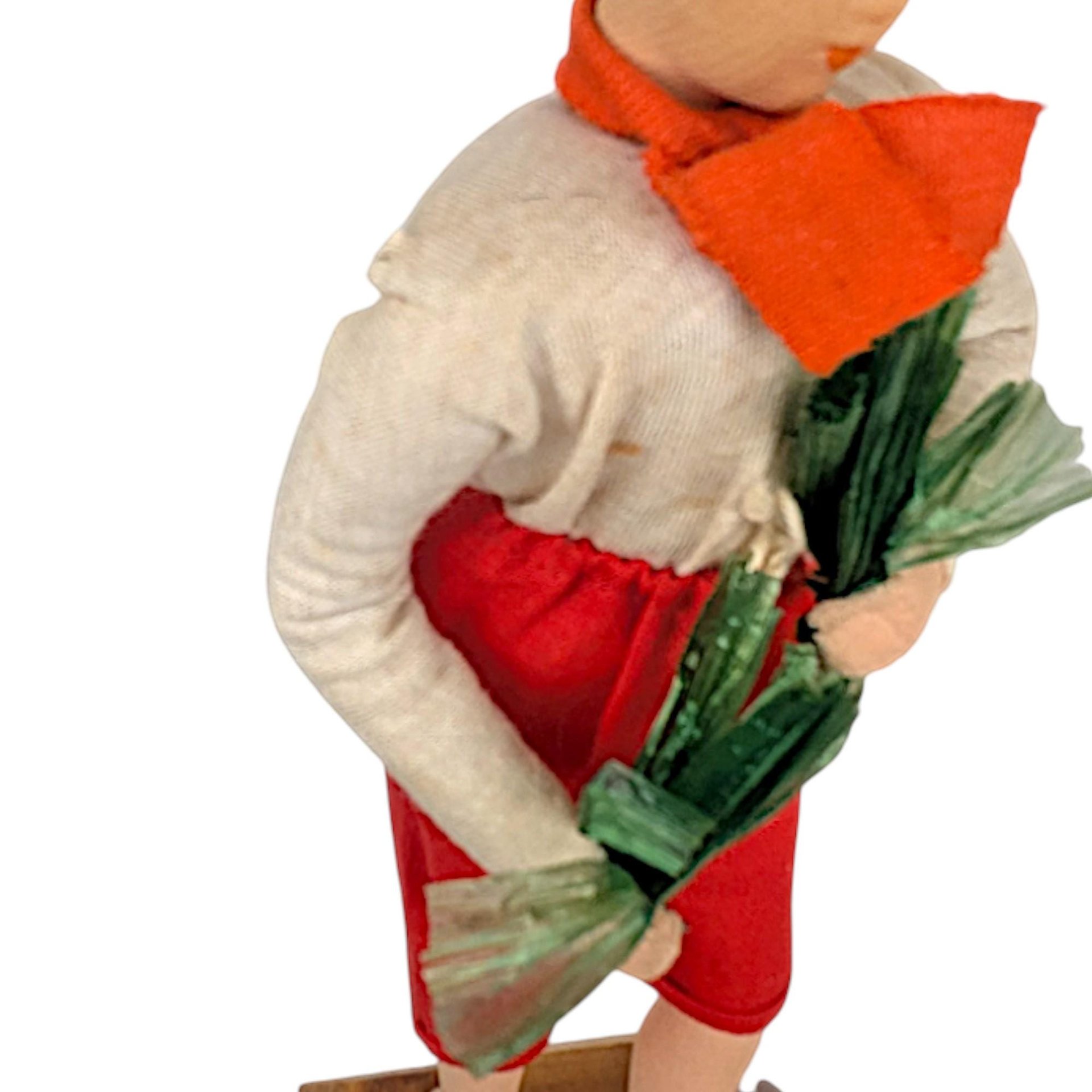 Vintage Asian Folk Art Cloth Doll Figurines