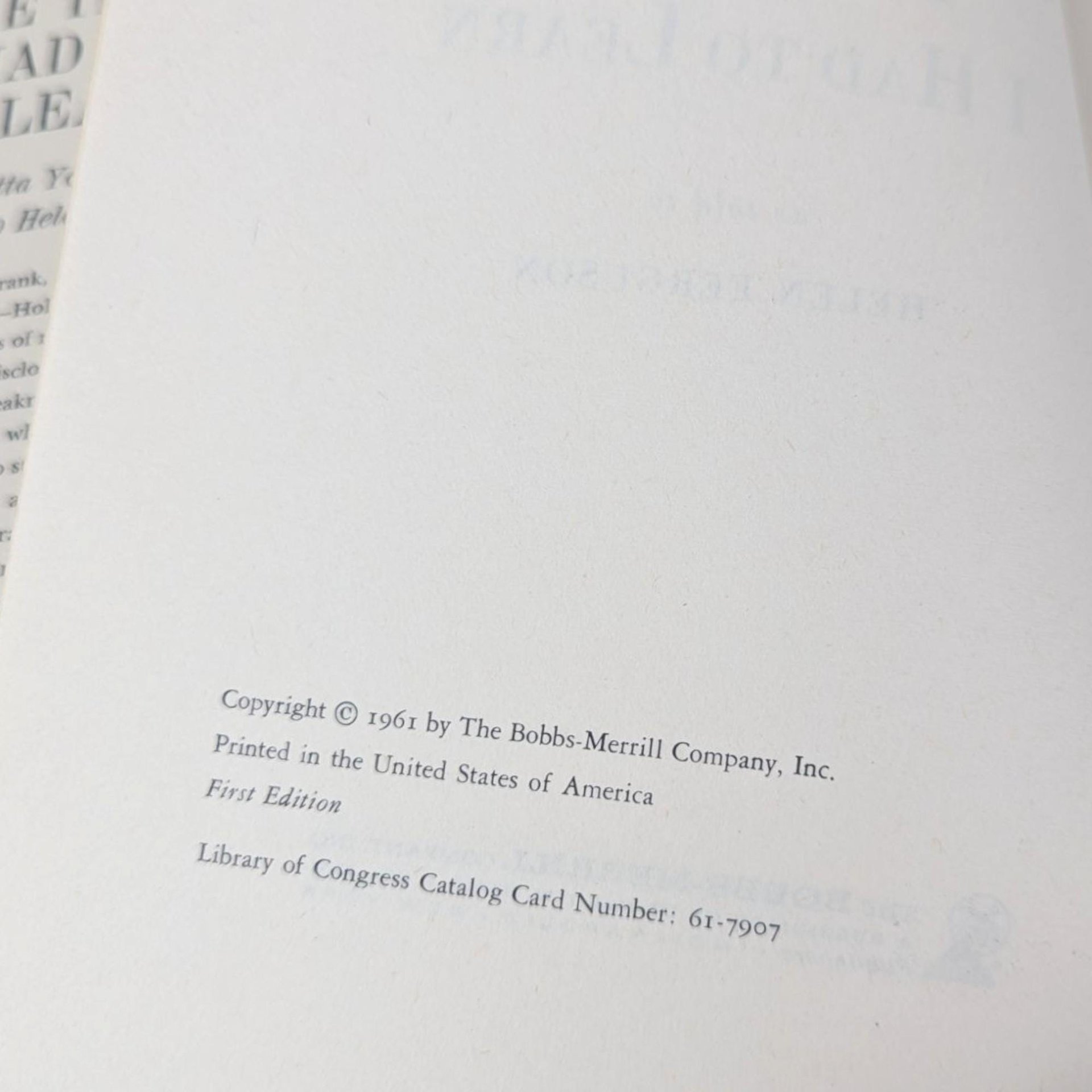 1961 The Things I Had To Learn Loretta Young Hardcover