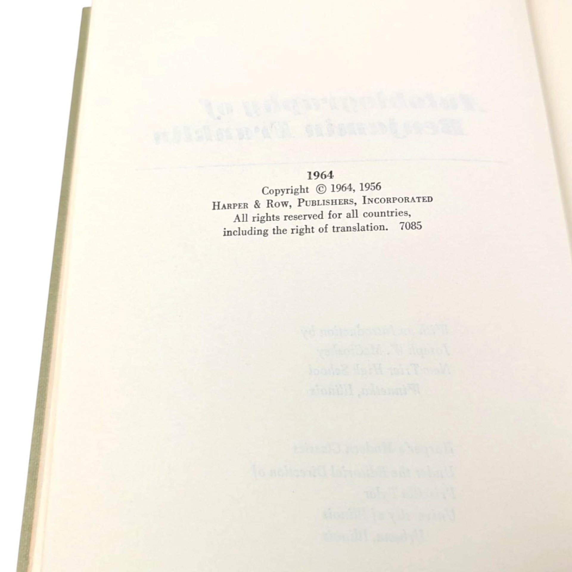 1956 'Autobiography of Benjamin Franklin' Hardcover Book