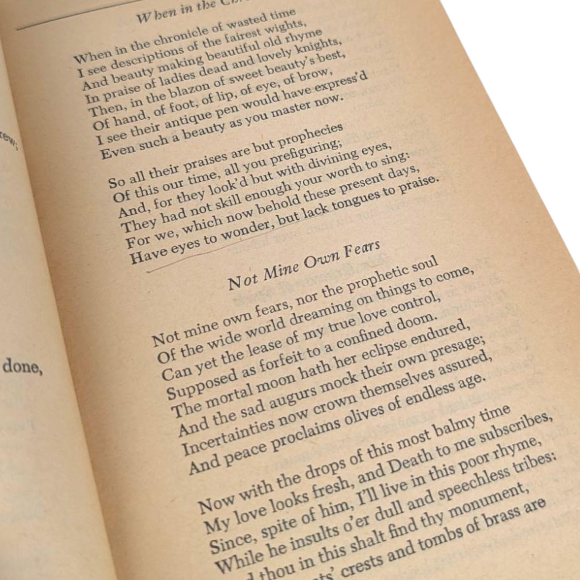 1958 Immortal Poems of the English Language Softcover