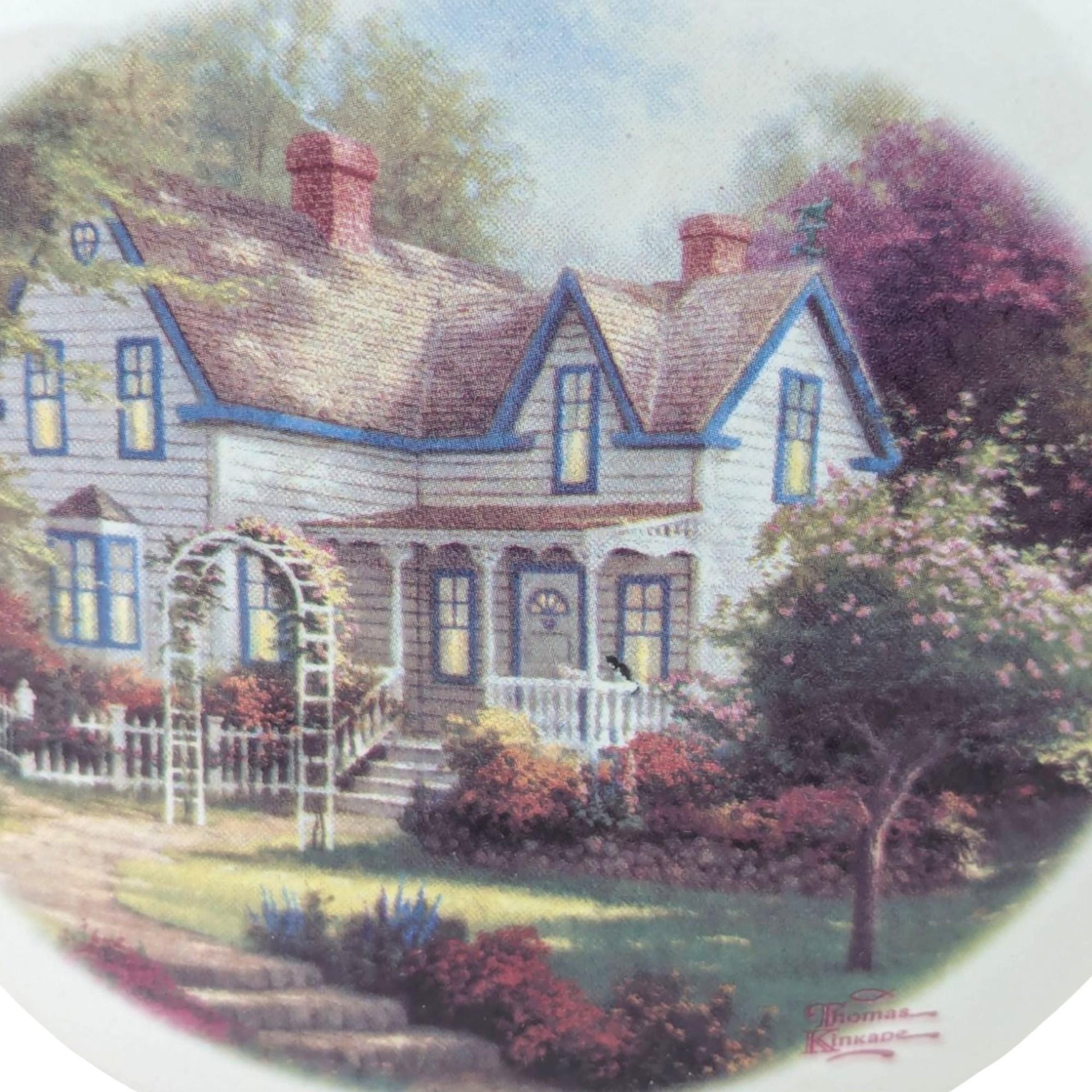 Vintage Thomas Kinkade Family History & Teapot Set